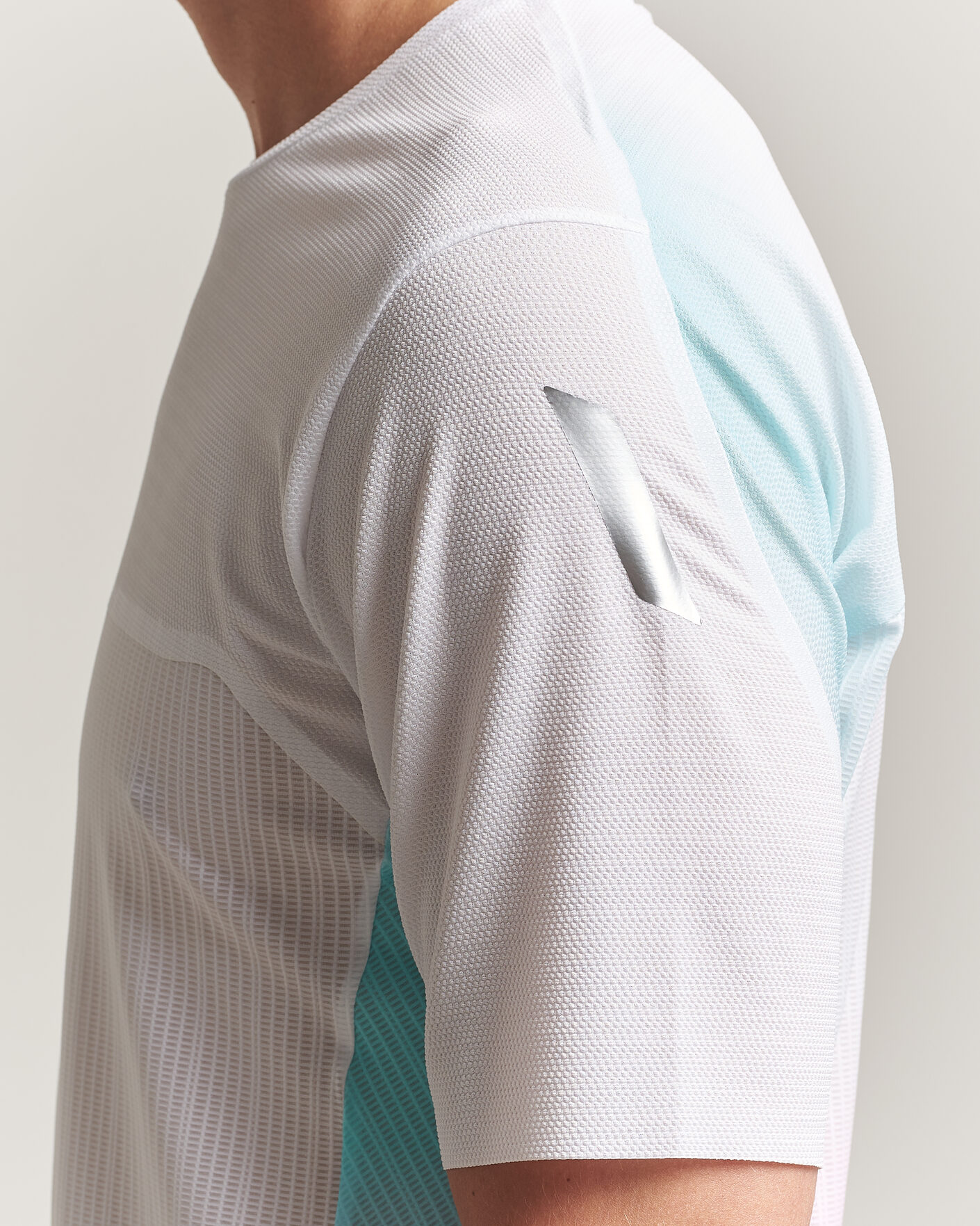 Hombres | Camisetas | SOAR Running | Hot Weather Tee White/Blue