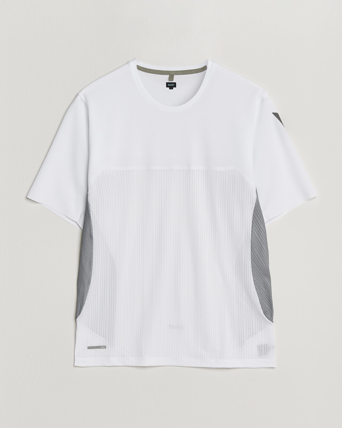 Hombres | Camisetas | SOAR Running | Hot Weather Tee White/Silver