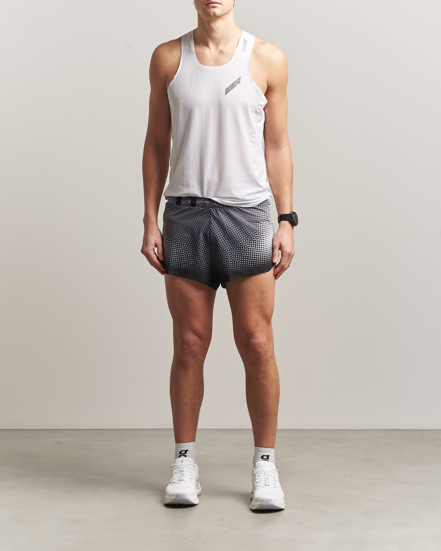 Hombres | Camisetas | SOAR Running | Race Vest White