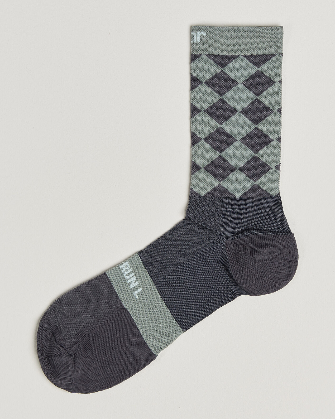 Hombres | Ropa interior y calcetines | SOAR Running | Diamond Crew Sock Dark Grey