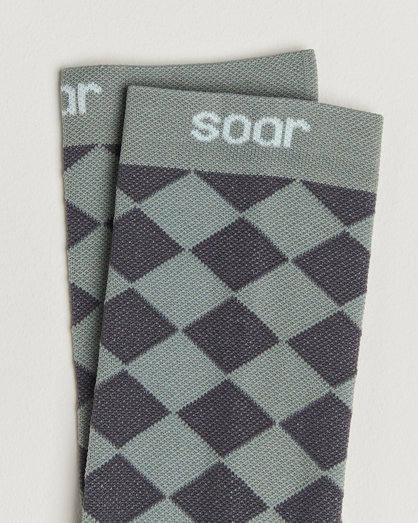 Hombres | Ropa interior y calcetines | SOAR Running | Diamond Crew Sock Dark Grey