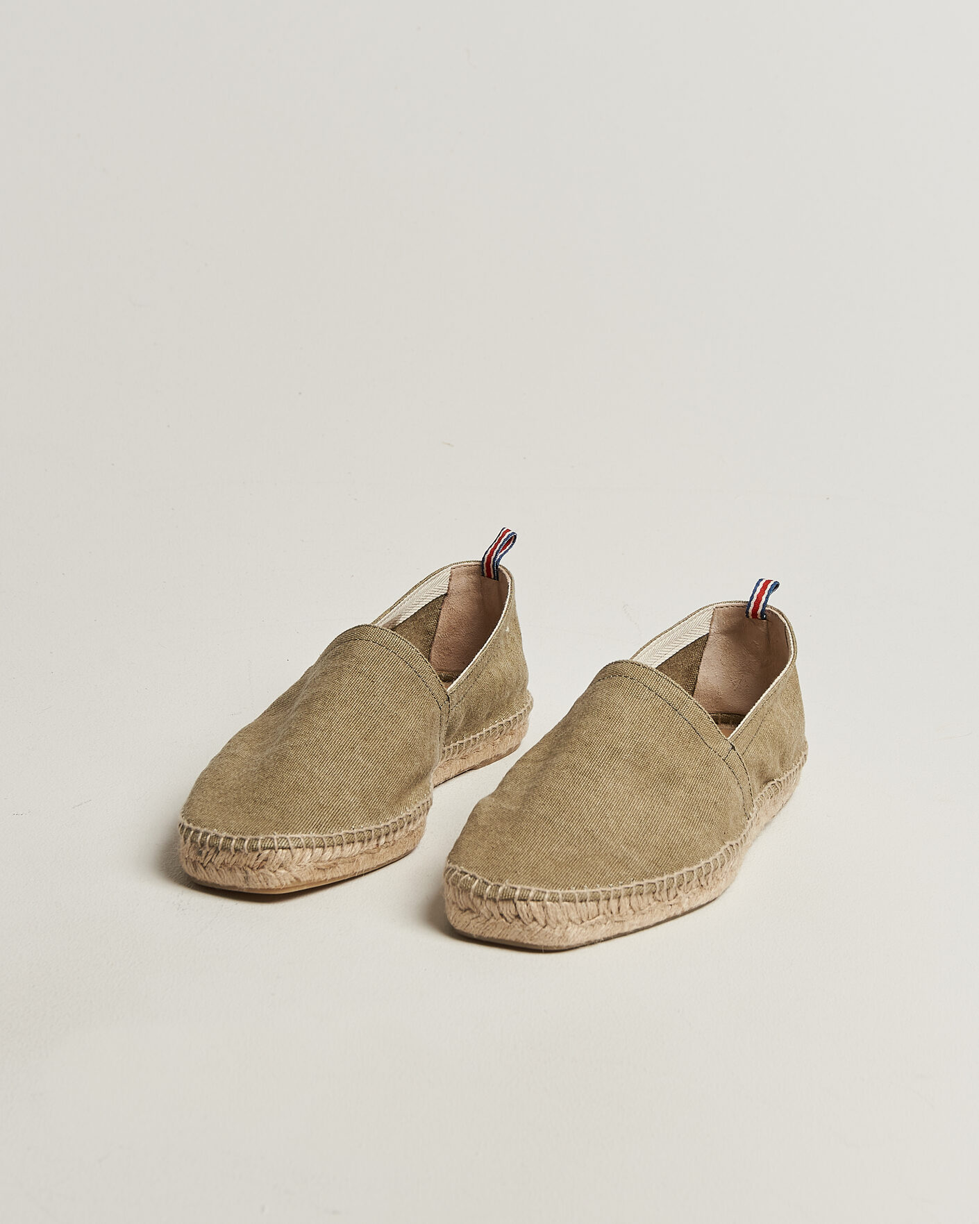 Hombres | Alpargatas | Castañer | Pablo Washed Canvas Espadrilles Laurel Green