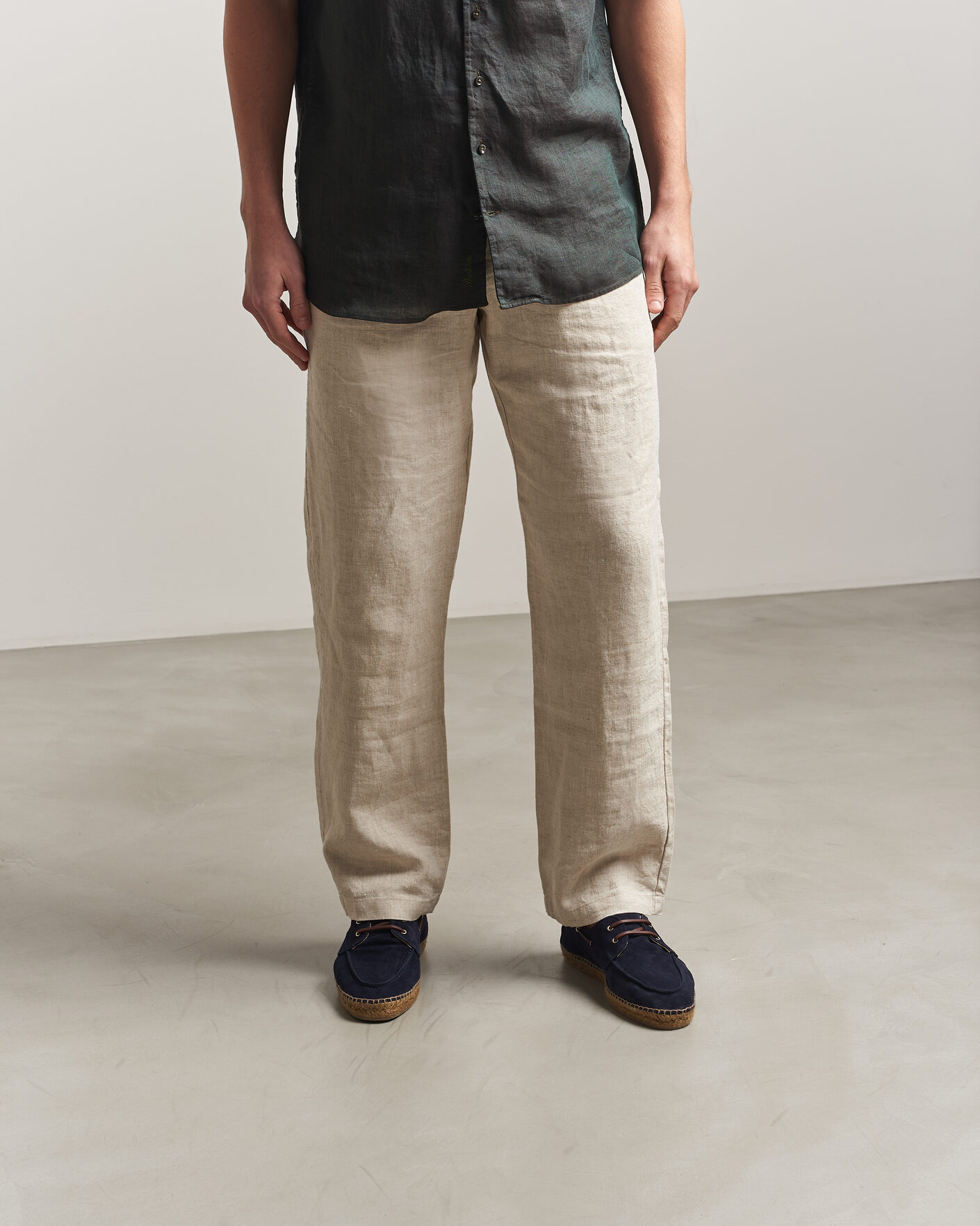 Hombres | Alpargatas | Castañer | Nemo Casual Suede Boat Shoe Azul Oscuro