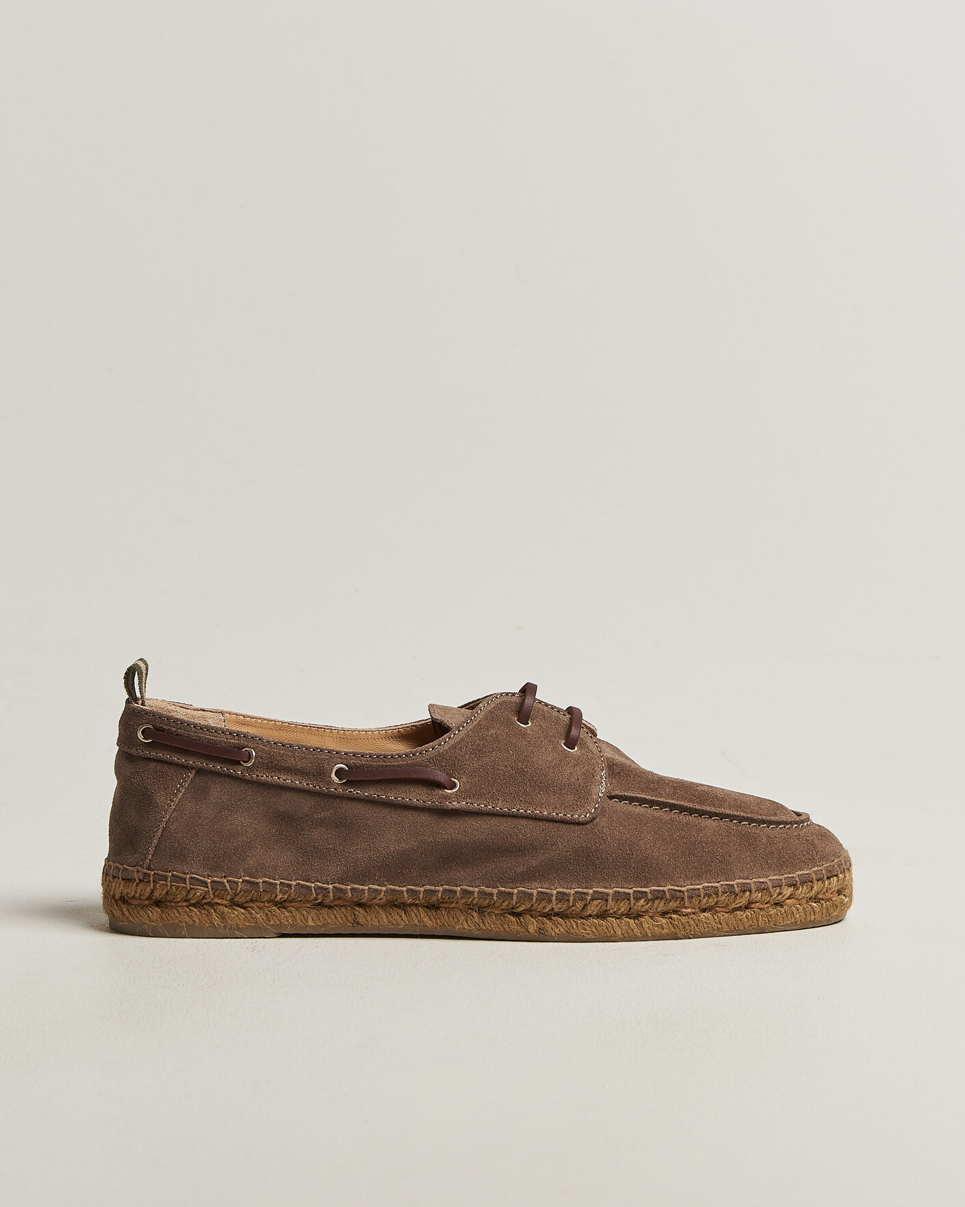 Hombres | Alpargatas | Castañer | Nemo Casual Suede Boat Shoe Topo
