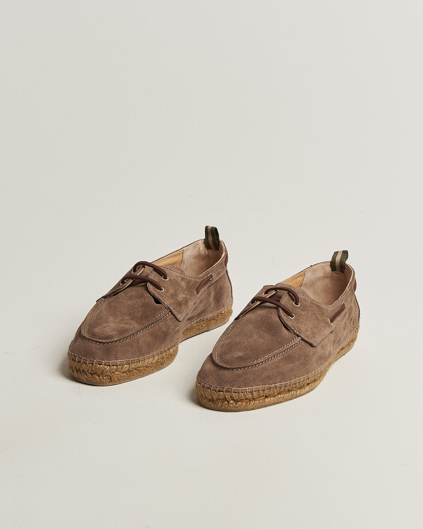 Hombres | Alpargatas | Castañer | Nemo Casual Suede Boat Shoe Topo
