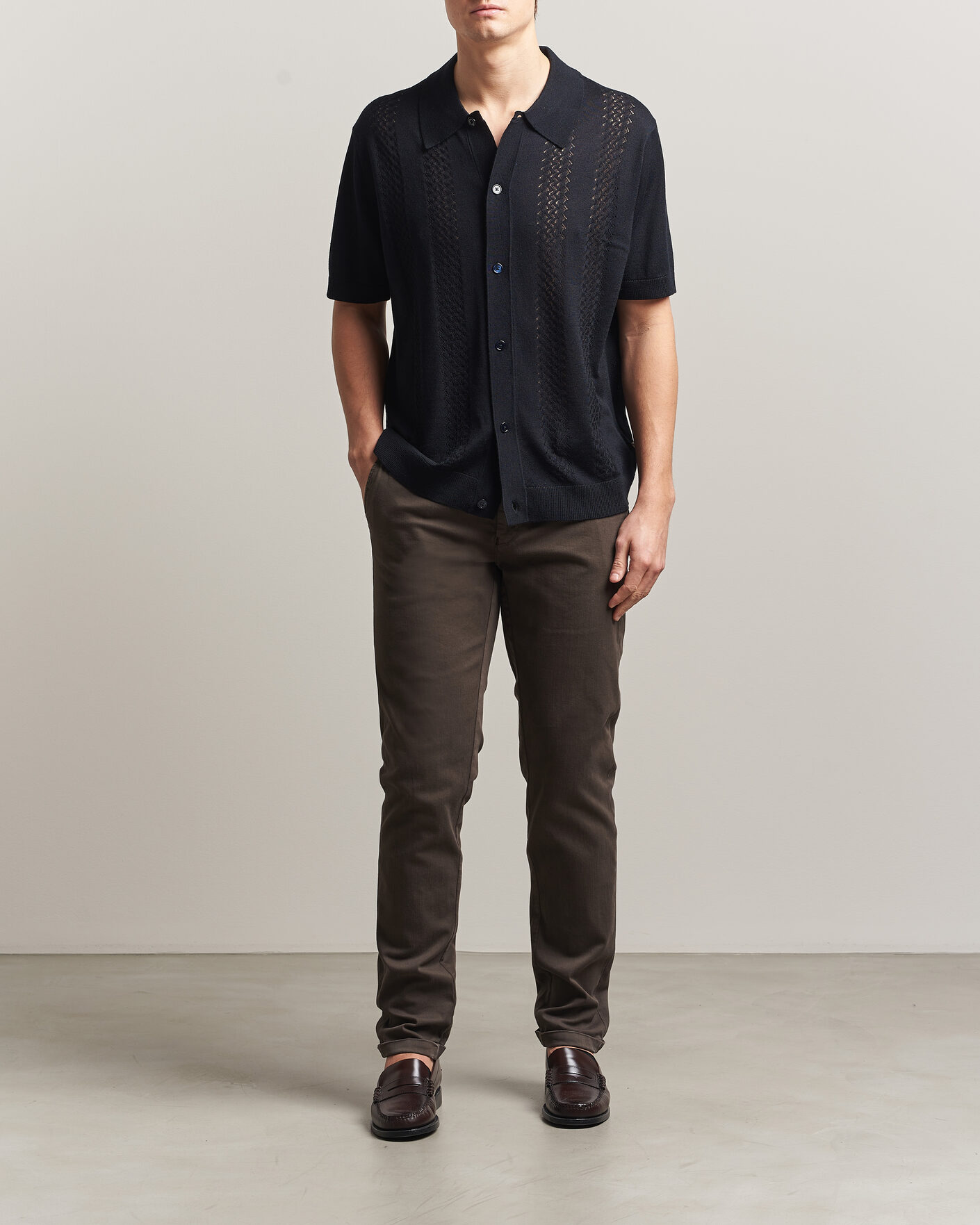 Hombres | Pantalones | Tramarossa | Luis Superstrech Cotton Chino Coffee