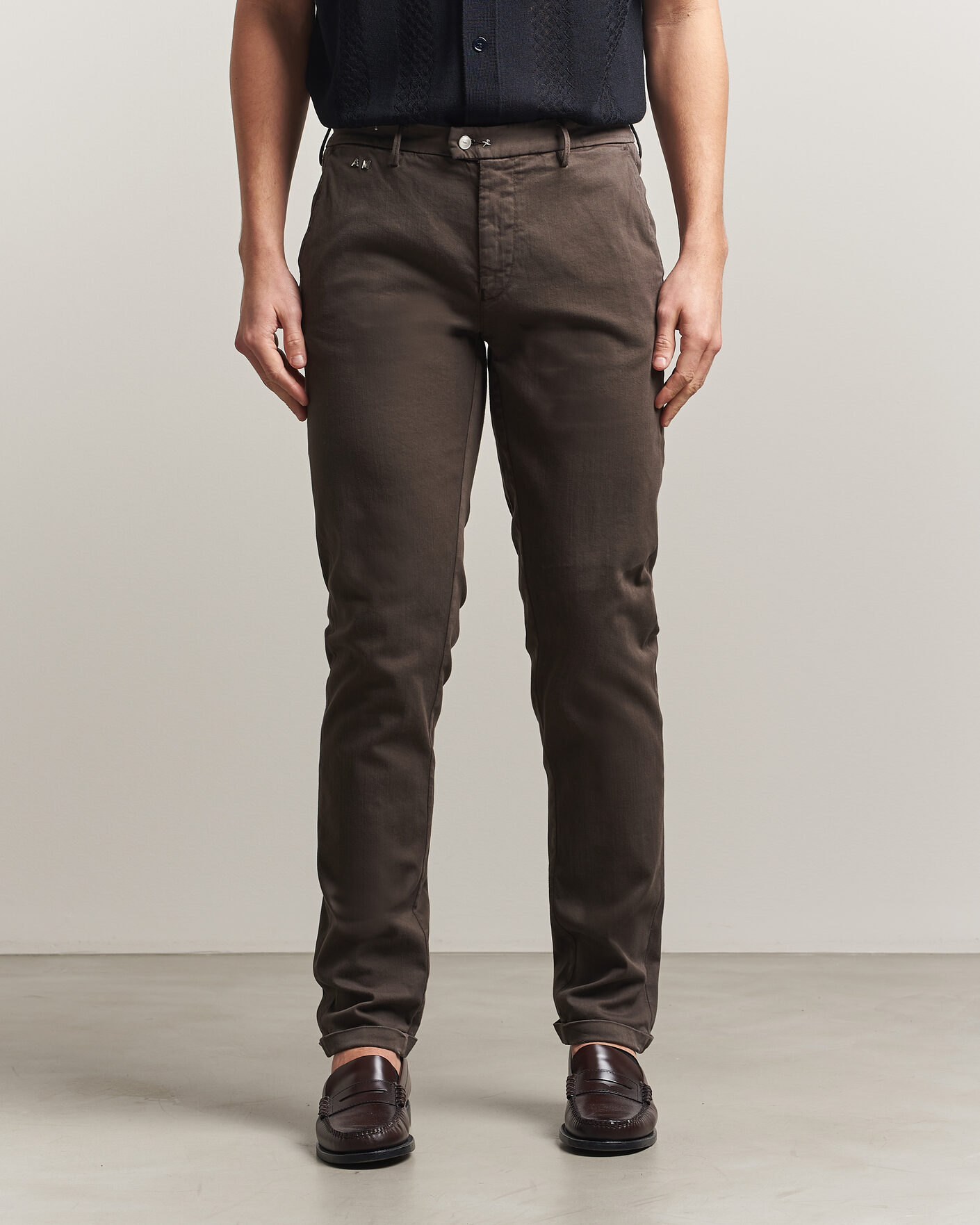 Hombres | Pantalones | Tramarossa | Luis Superstrech Cotton Chino Coffee