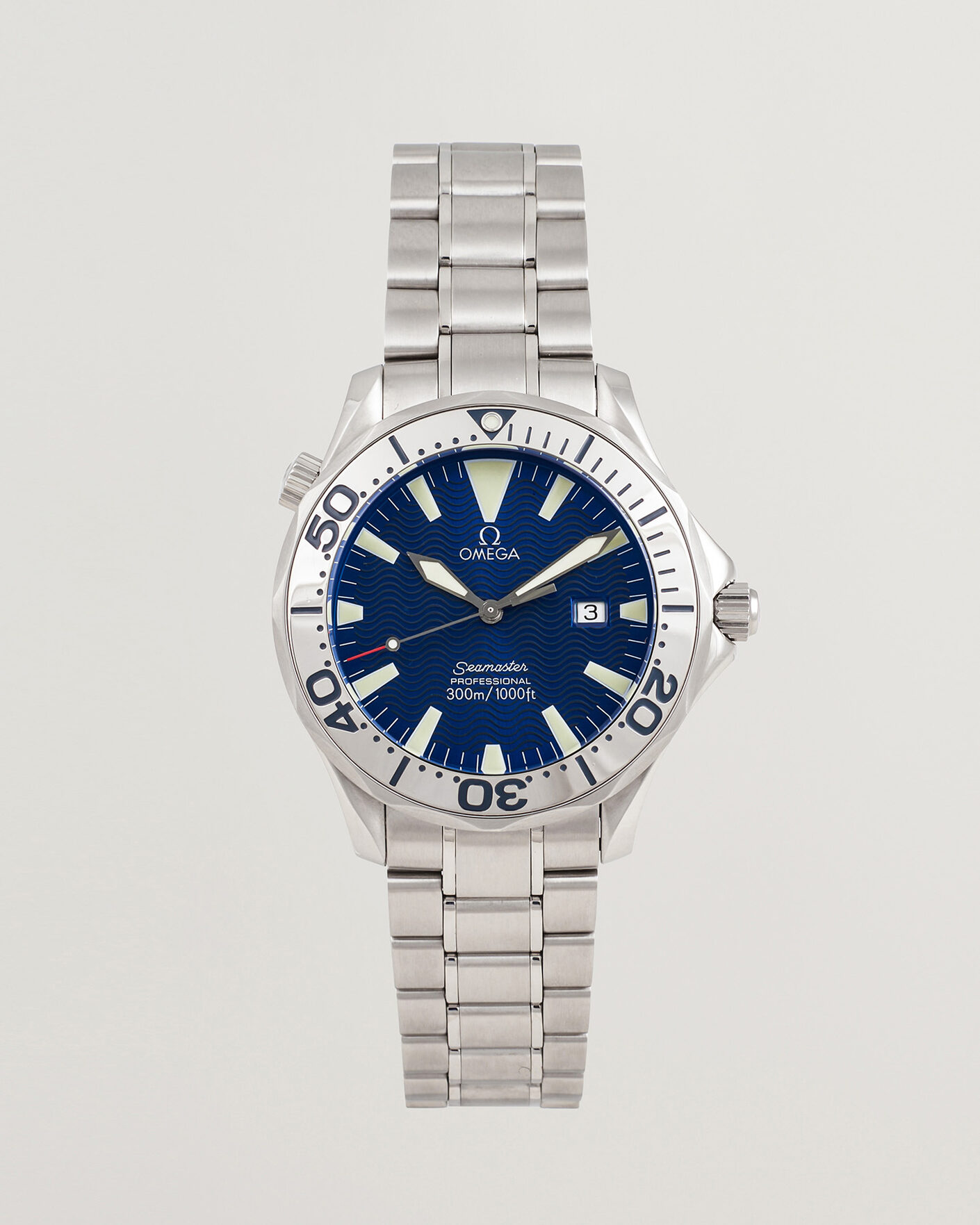 Hombres | Pre-Owned & Vintage Watches | Omega Pre-Owned | Seamaster 300M SMP Electric Blue 