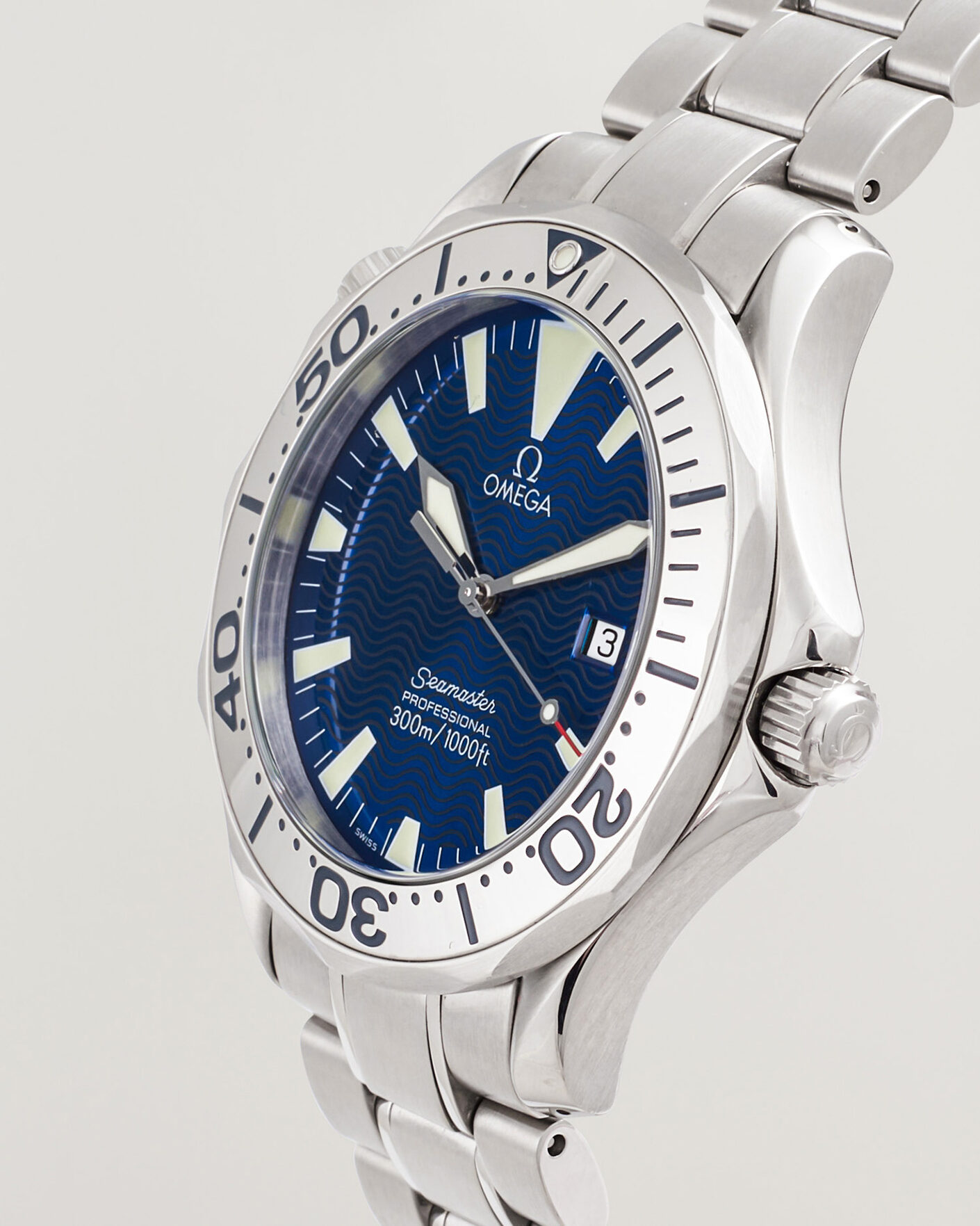 Hombres | Pre-Owned & Vintage Watches | Omega Pre-Owned | Seamaster 300M SMP Electric Blue 