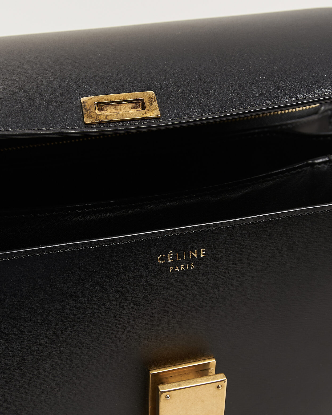 Hombres | Pre-Owned & Vintage Bags | Celine Pre-Owned | Box Bag Medium Black