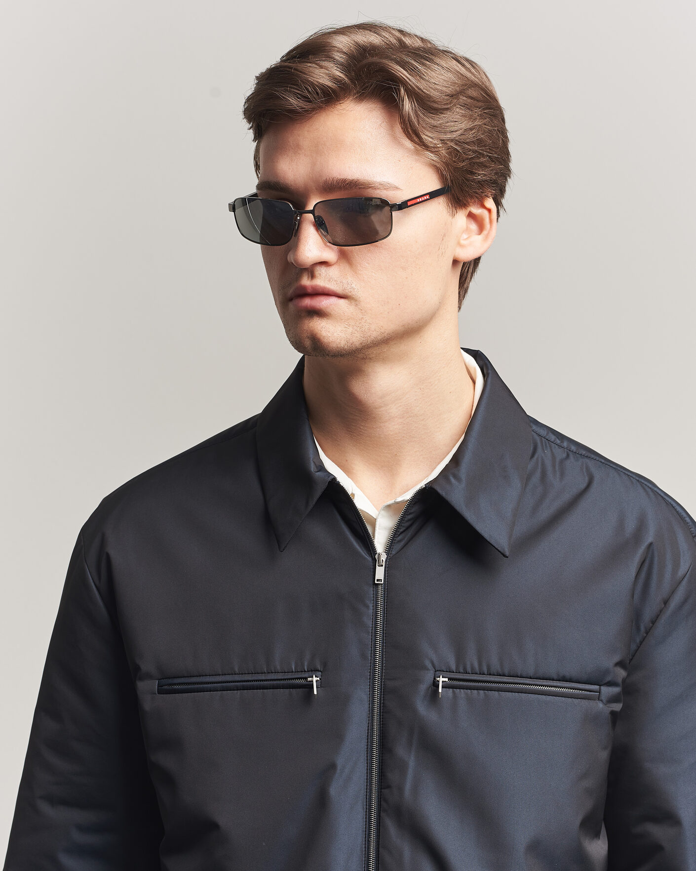 Hombres | Gafas de sol | Prada Linea Rossa | 0PS B54S Sunglasses Metal Grey