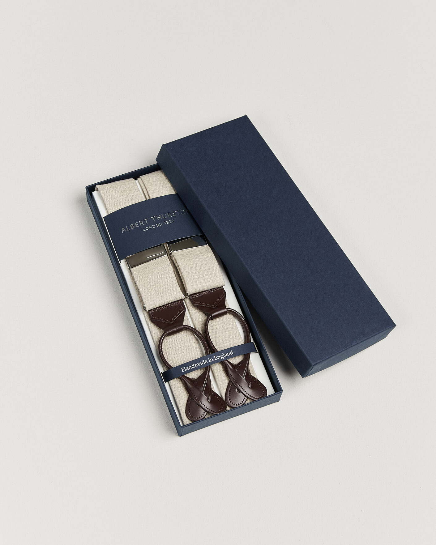 Hombres | Tirantes | Albert Thurston | Linen Braces Natural