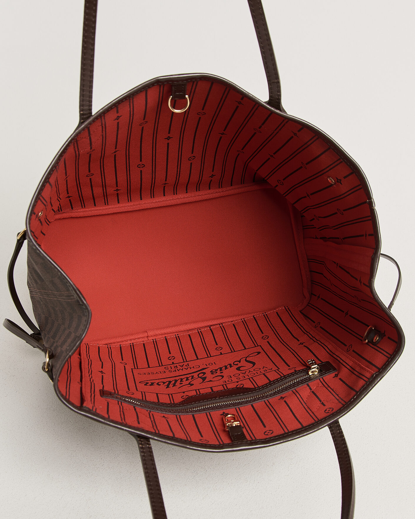 Hombres | Pre-Owned & Vintage Bags | Louis Vuitton Pre-Owned | Neverfull MM Damier Ebene