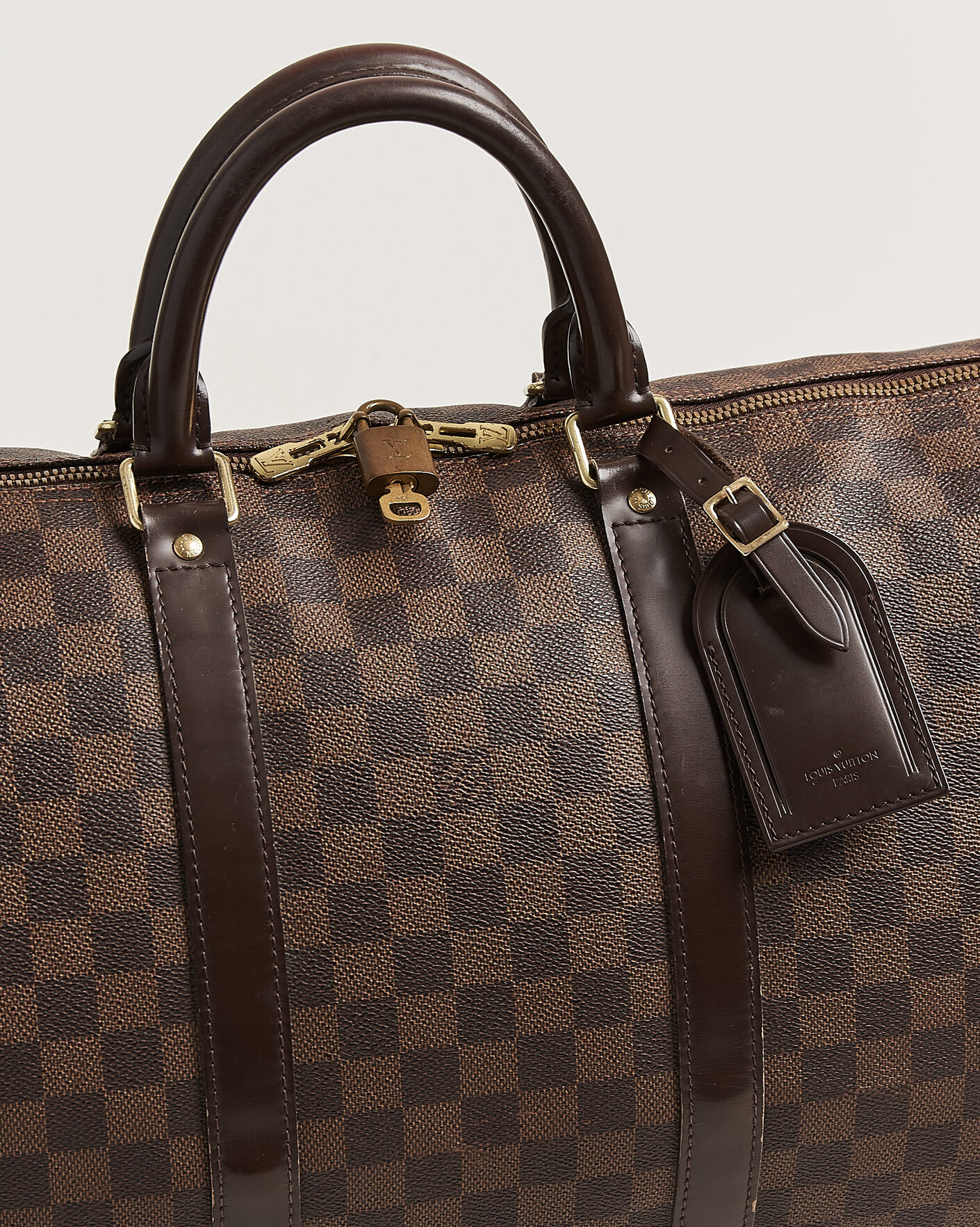 Hombres | Pre-Owned & Vintage Bags | Louis Vuitton Pre-Owned | Keepall 50 Damier Ebene
