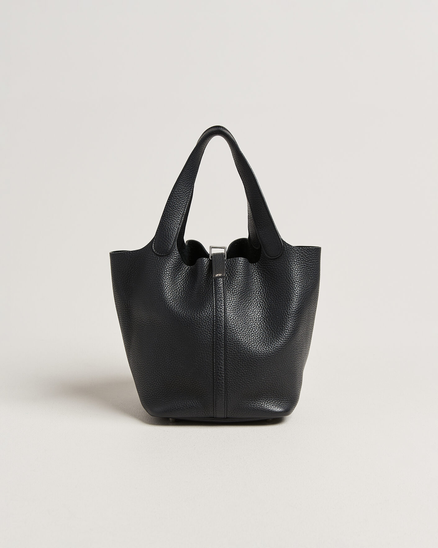 Hombres | Pre-Owned & Vintage Bags | Hermès Pre-Owned | Picotin Lock 22 Taurillon Clemence Leather Black