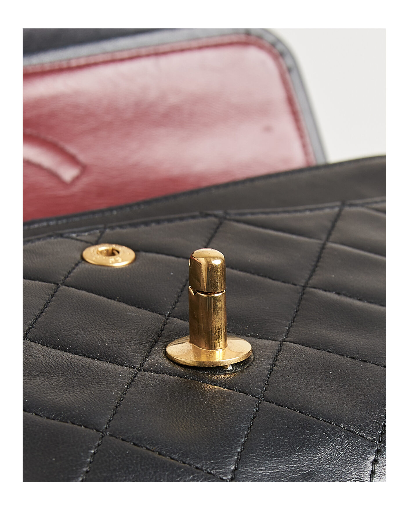 Hombres | Pre-Owned & Vintage Bags | Chanel Pre-Owned | Classic Medium Double Flap Bag Lambskin Black