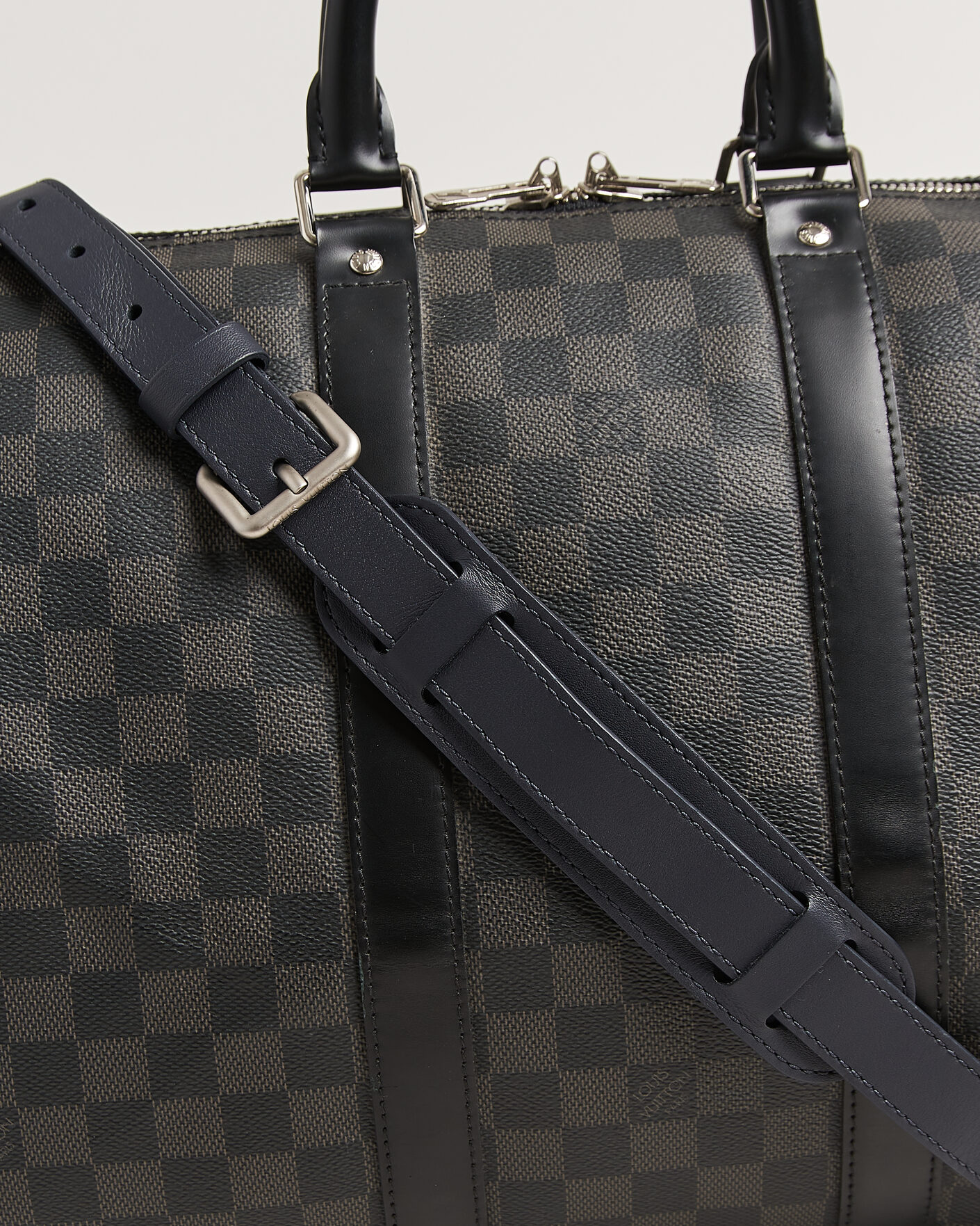 Hombres | Pre-Owned & Vintage Bags | Louis Vuitton Pre-Owned | Keepall Bandouliére 45 Damier Graphite
