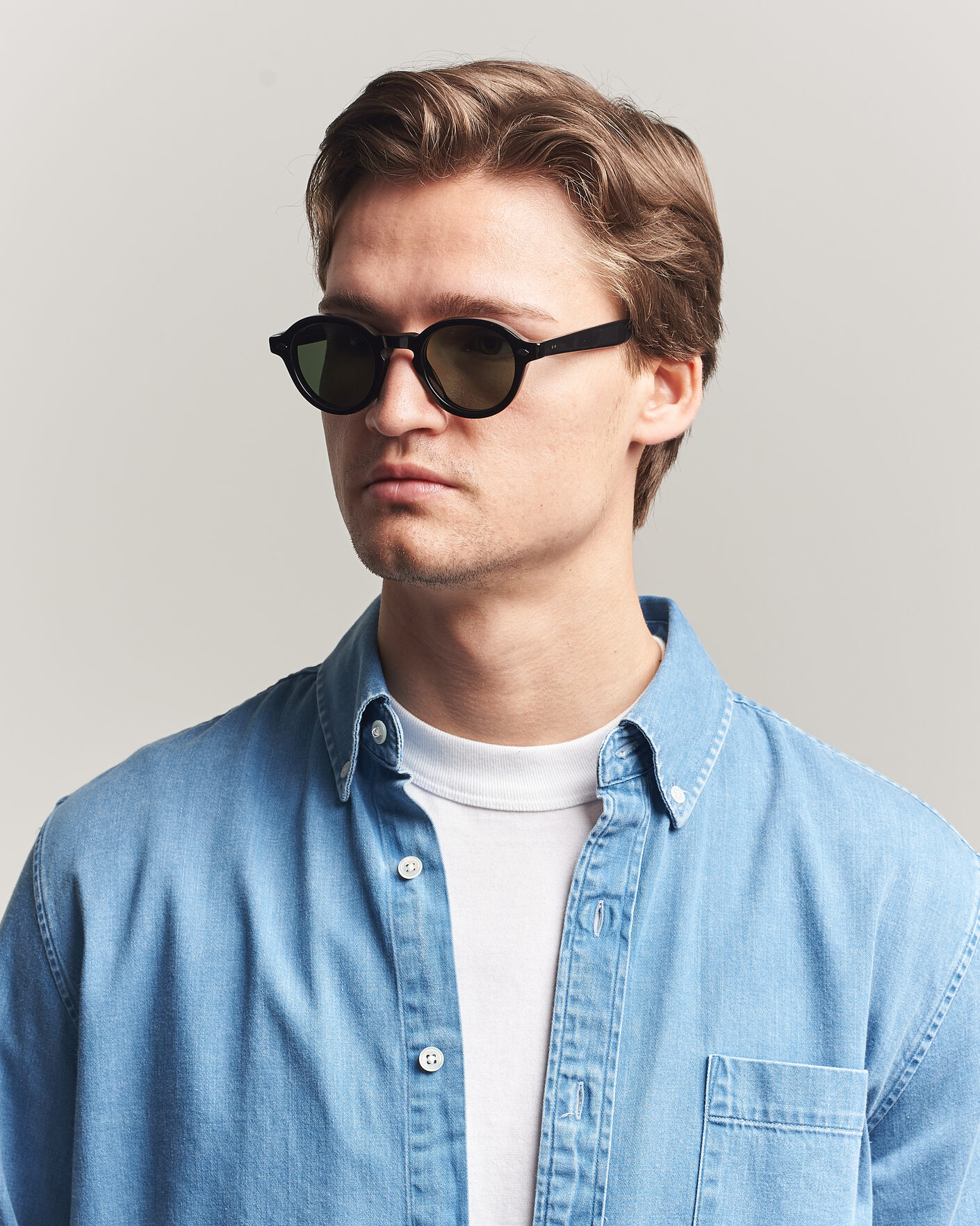 Hombres | Gafas de sol | Garrett Leight | Flipper Sunglasses Black