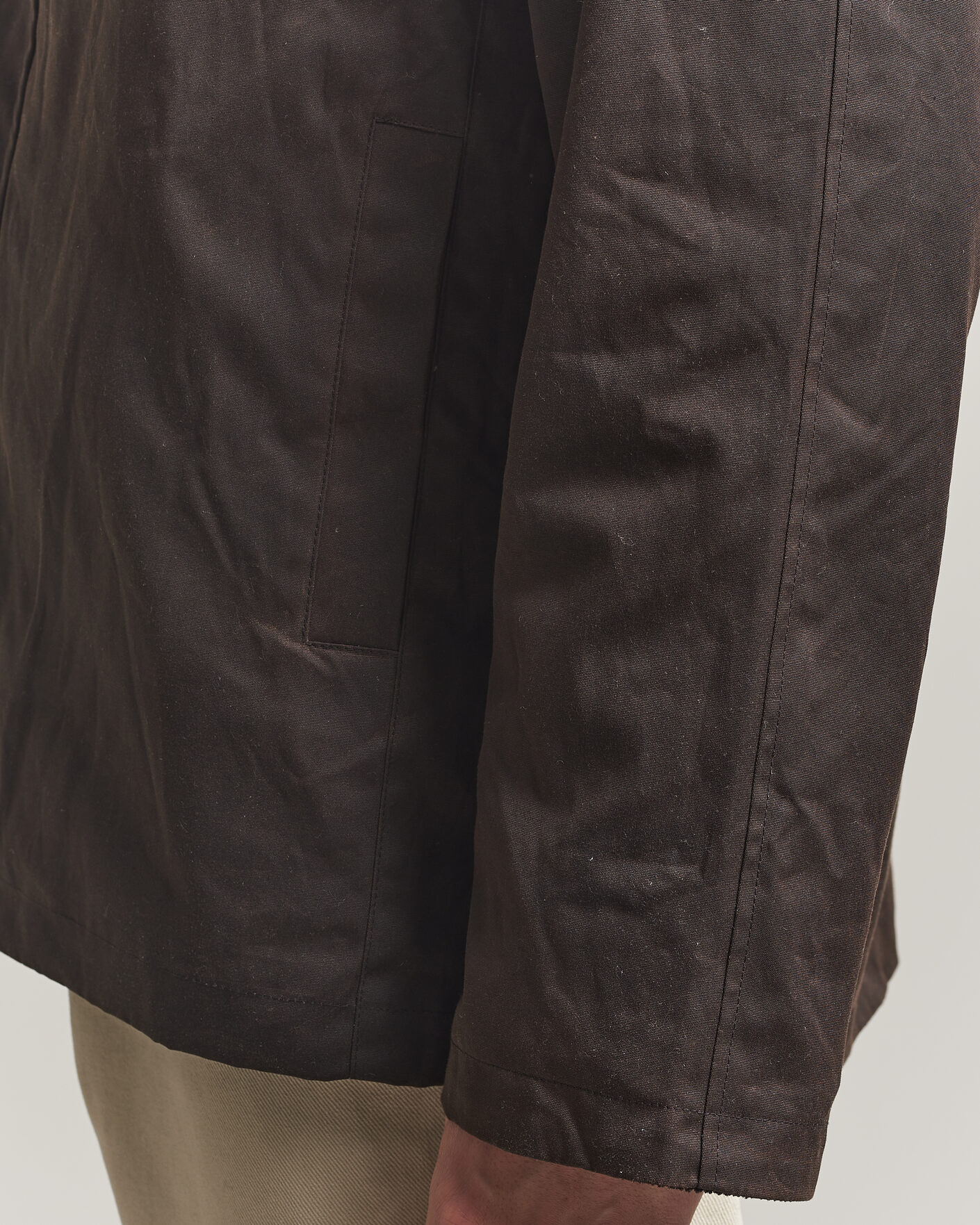 Hombres | Abrigos y chaquetas | A Day's March | Limestone Waxed Jacket Dark Brown
