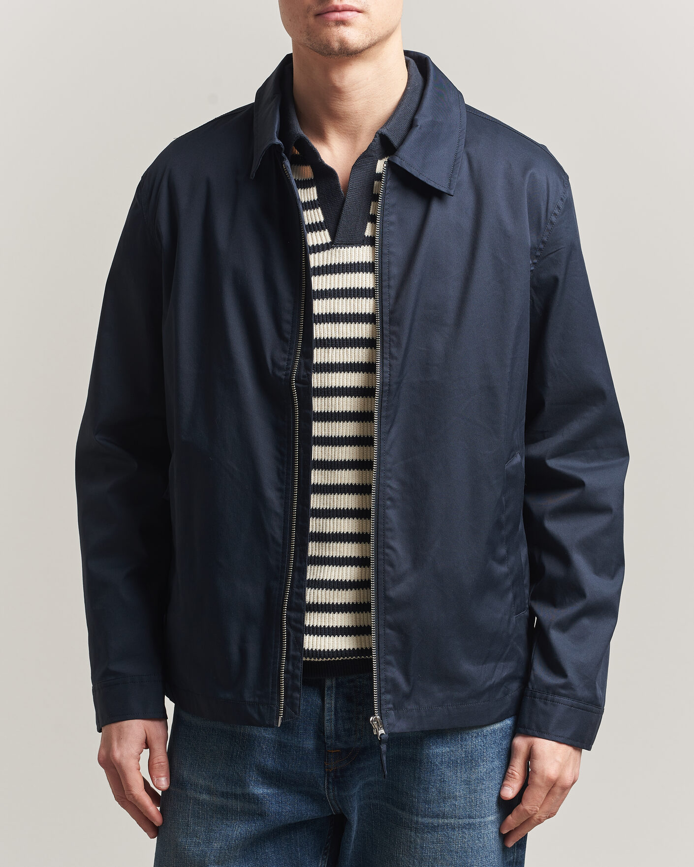 Hombres | Abrigos y chaquetas | A Day's March | Garland Cotton Jacket Navy