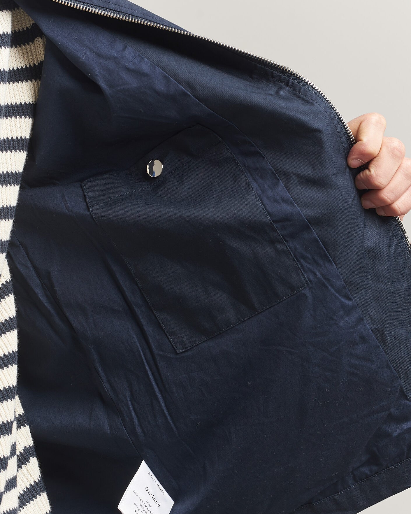 Hombres | Abrigos y chaquetas | A Day's March | Garland Cotton Jacket Navy