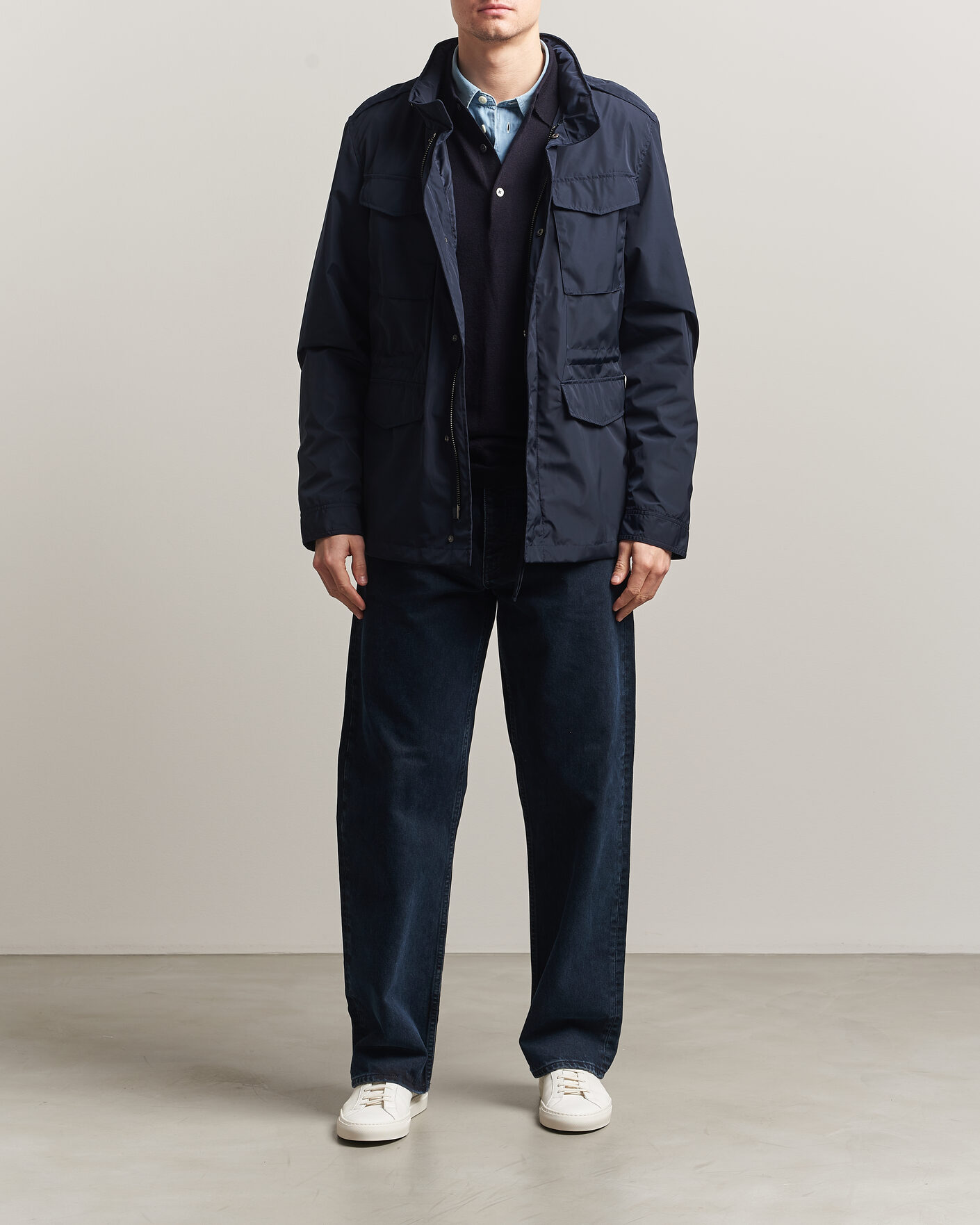 Hombres | Abrigos y chaquetas | A Day's March | Barnett M65 Nylon Jacket Navy