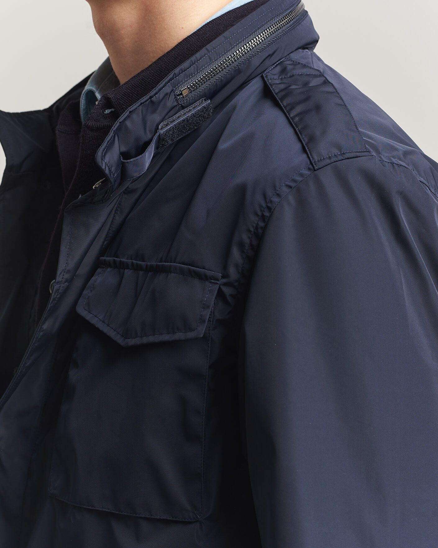Hombres | Abrigos y chaquetas | A Day's March | Barnett M65 Nylon Jacket Navy