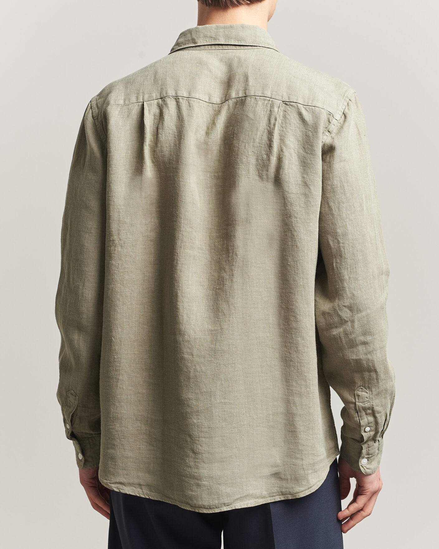 Hombres | Camisas | A Day's March | Daintree Linen Shirt Misty Green