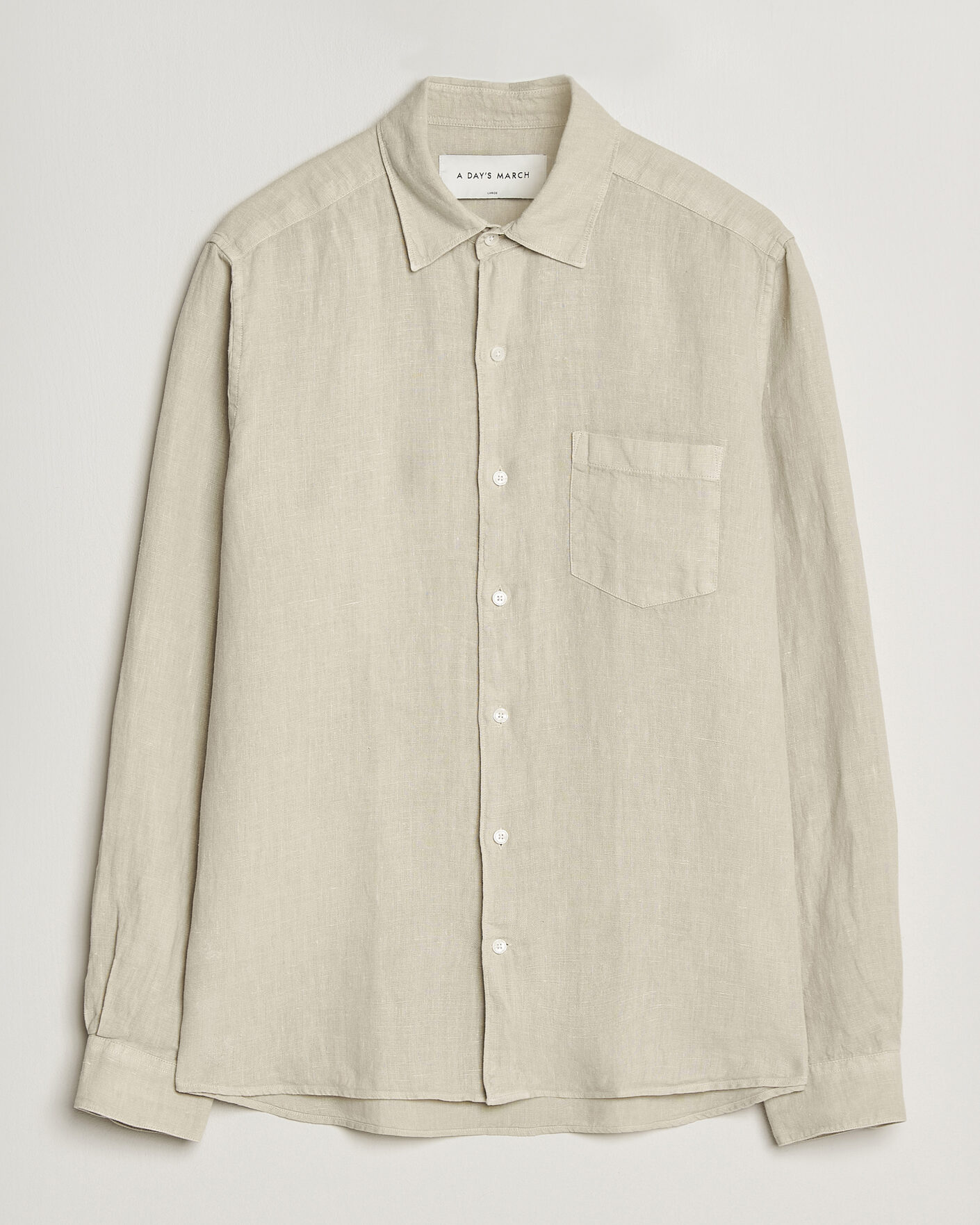 Hombres | Camisas | A Day's March | Daintree Linen Shirt Moonstruck