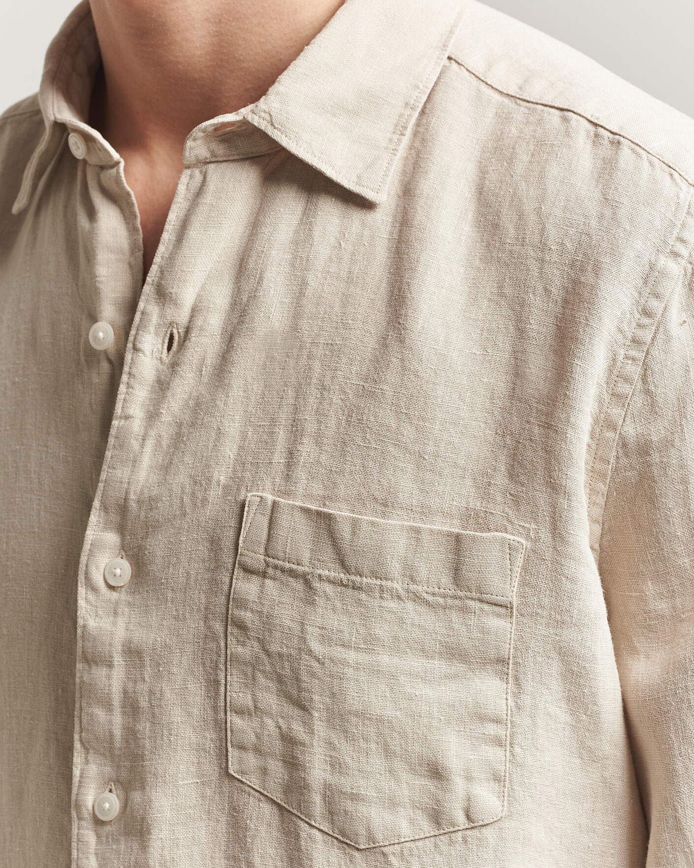 Hombres | Camisas | A Day's March | Daintree Linen Shirt Moonstruck