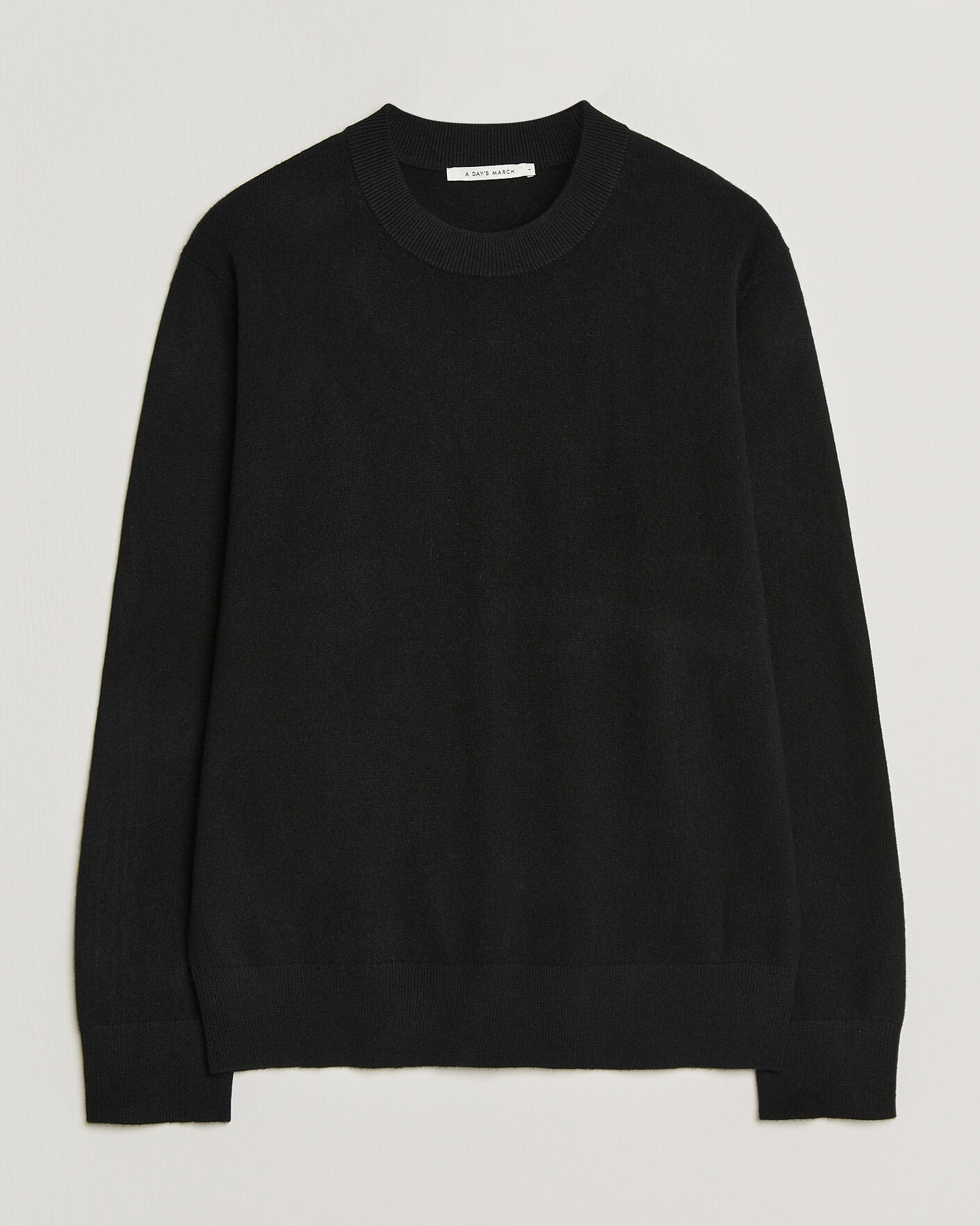Hombres | Jerséis y prendas de punto | A Day's March | Marlow Cashmere Blend Sweater Black