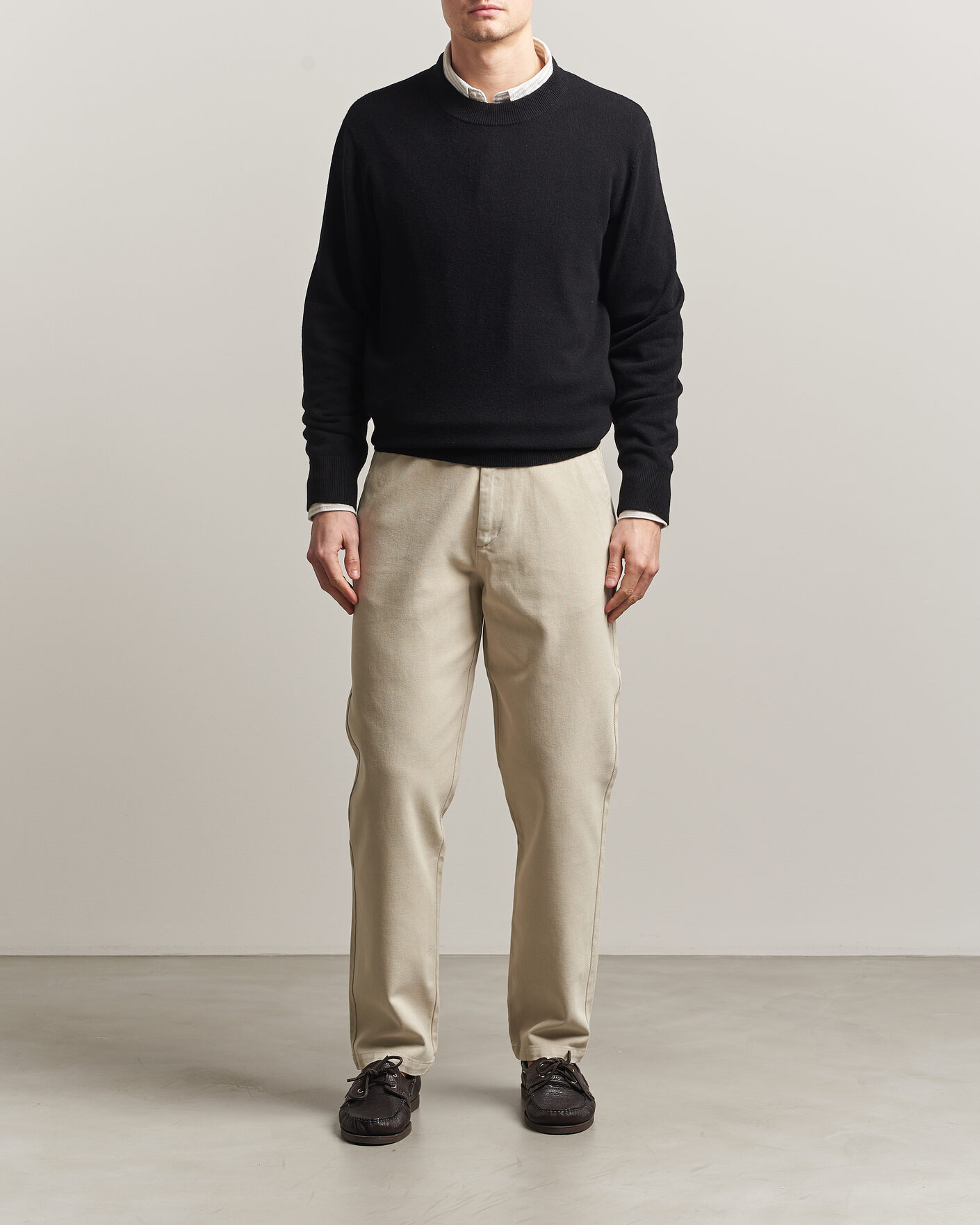 Hombres | Jerséis y prendas de punto | A Day's March | Marlow Cashmere Blend Sweater Black
