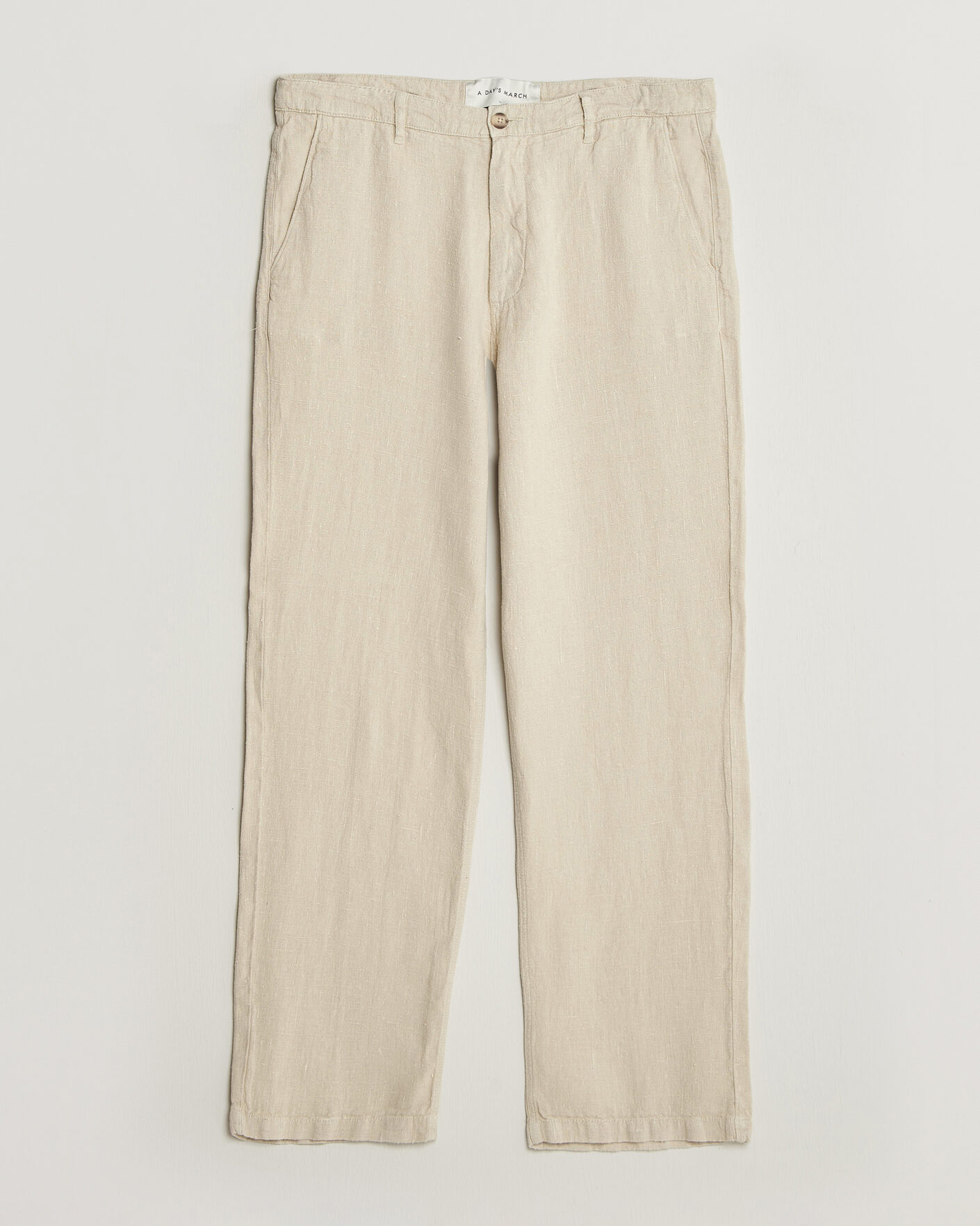Hombres | Pantalones | A Day's March | Redwood Linen Trousers Oyster