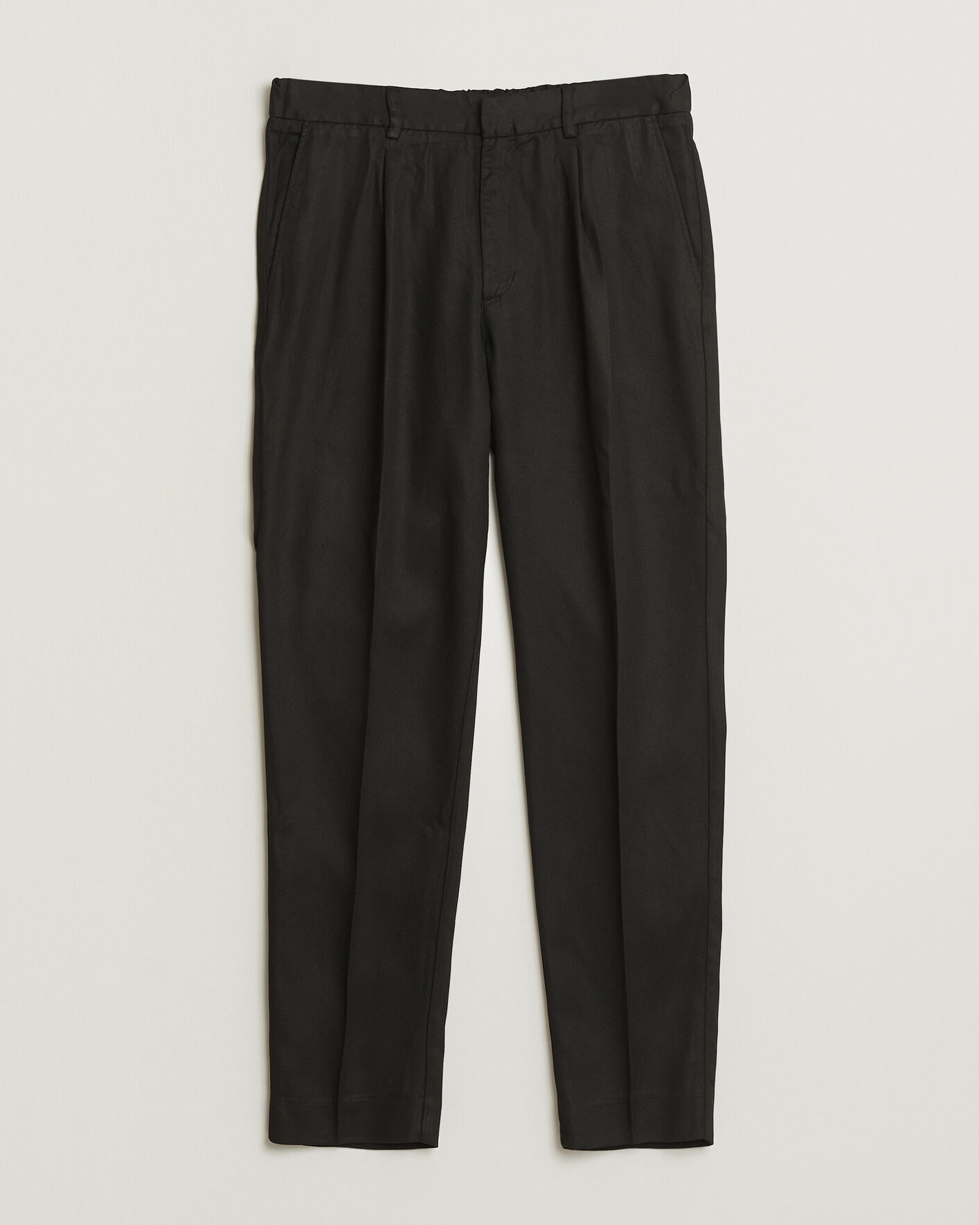 Hombres | Pantalones | A Day's March | Smart Lyocell Trousers Black