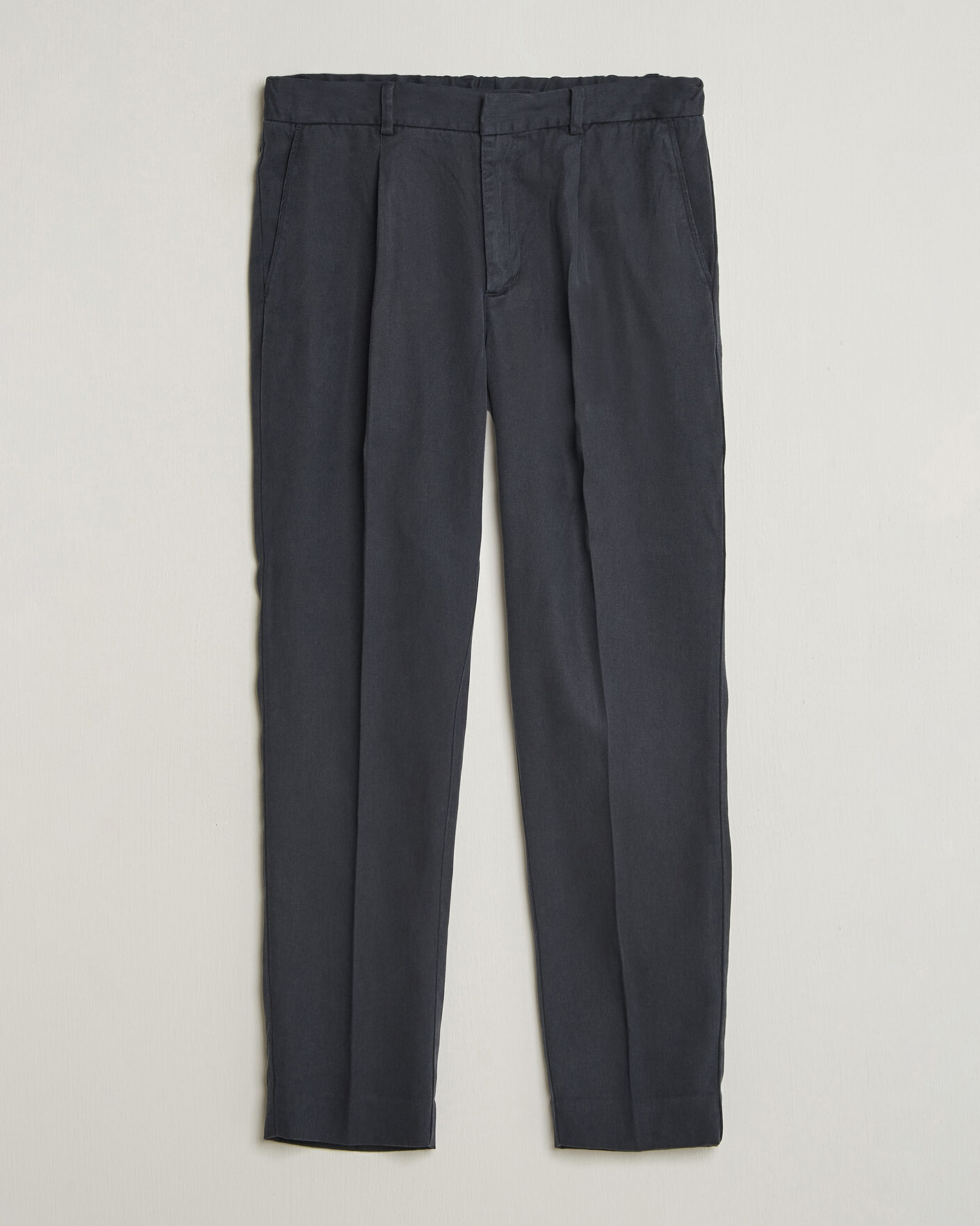 Hombres | Pantalones | A Day's March | Smart Lyocell Trousers Navy