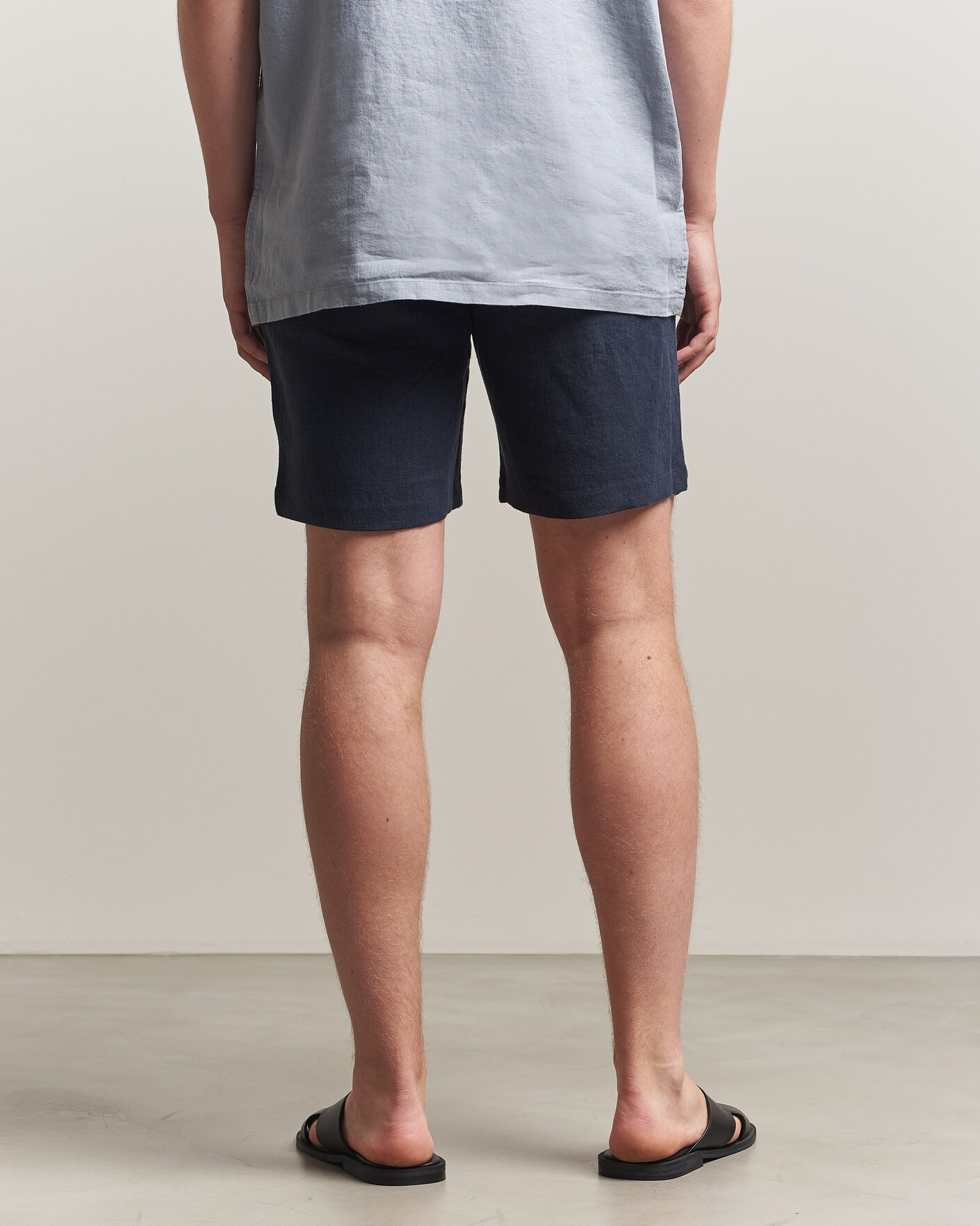Hombres | Pantalones cortos | A Day's March | Luny Linen Shorts Navy