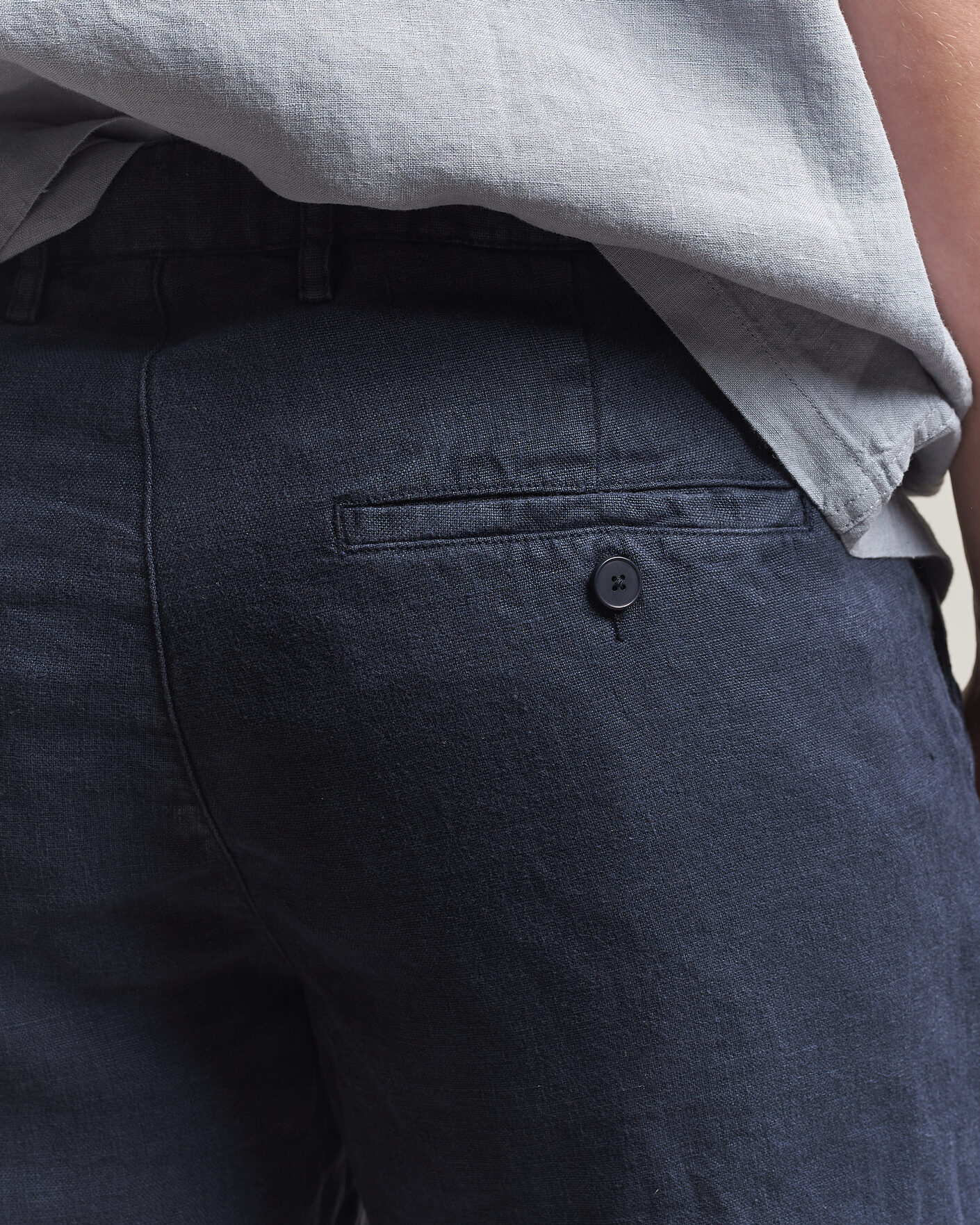 Hombres | Pantalones cortos | A Day's March | Luny Linen Shorts Navy