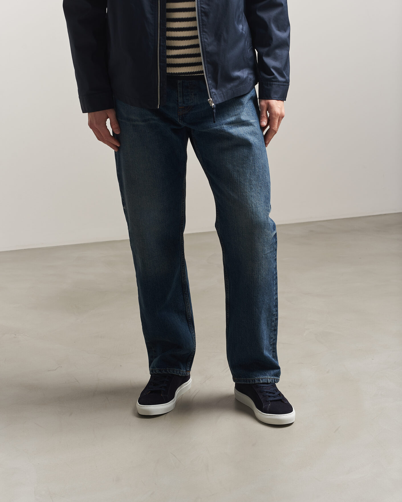 Hombres | Zapatillas | A Day's March | Marching Suede Sneaker Navy