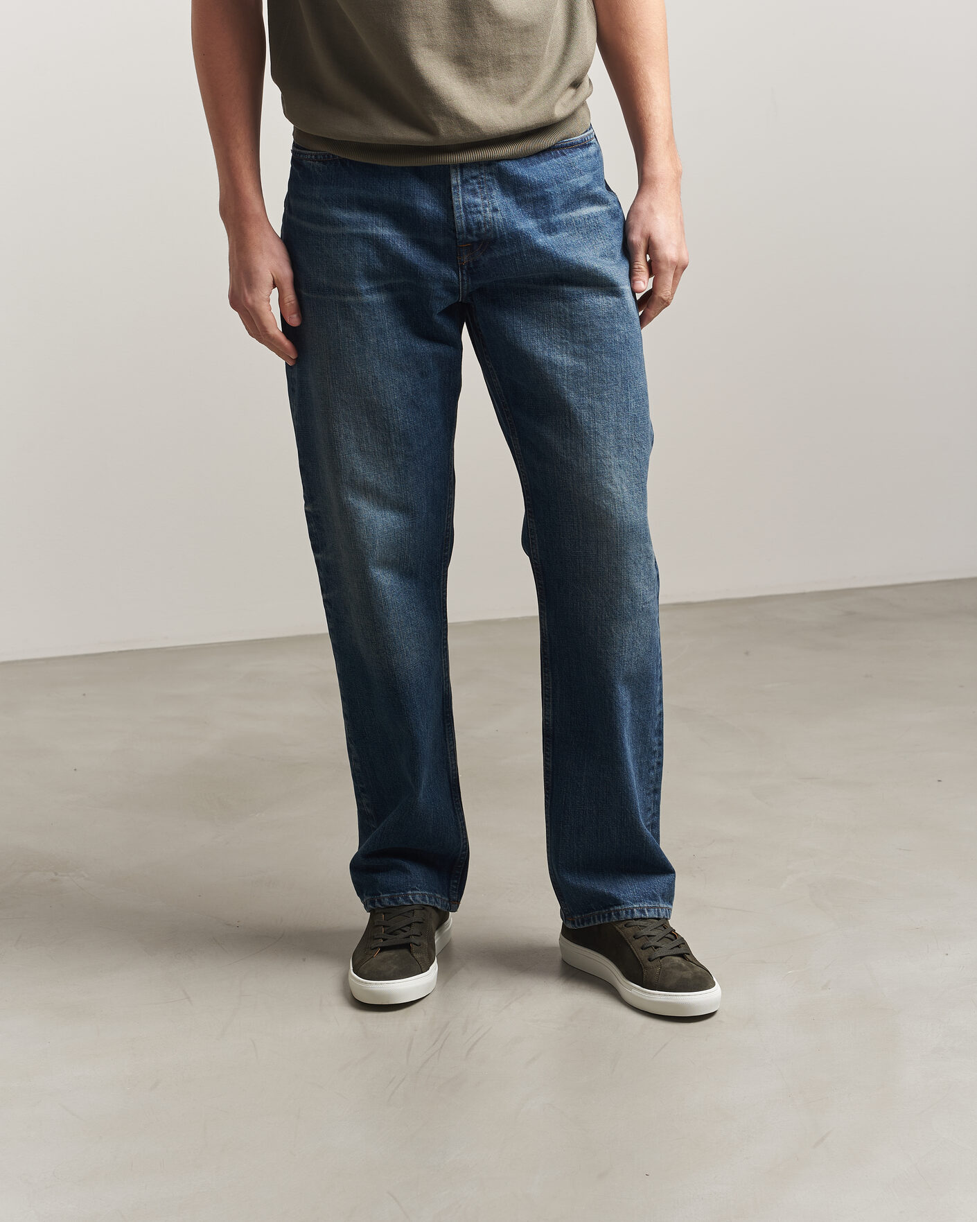 Hombres | Zapatillas | A Day's March | Marching Suede Sneaker Olive