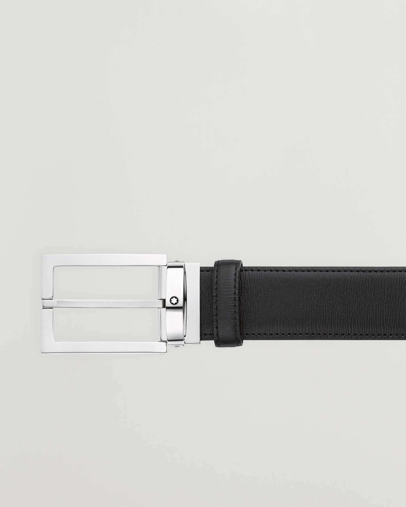 Hombres | Cinturones | Montblanc | Rectangular 35mm Leather Belt Black