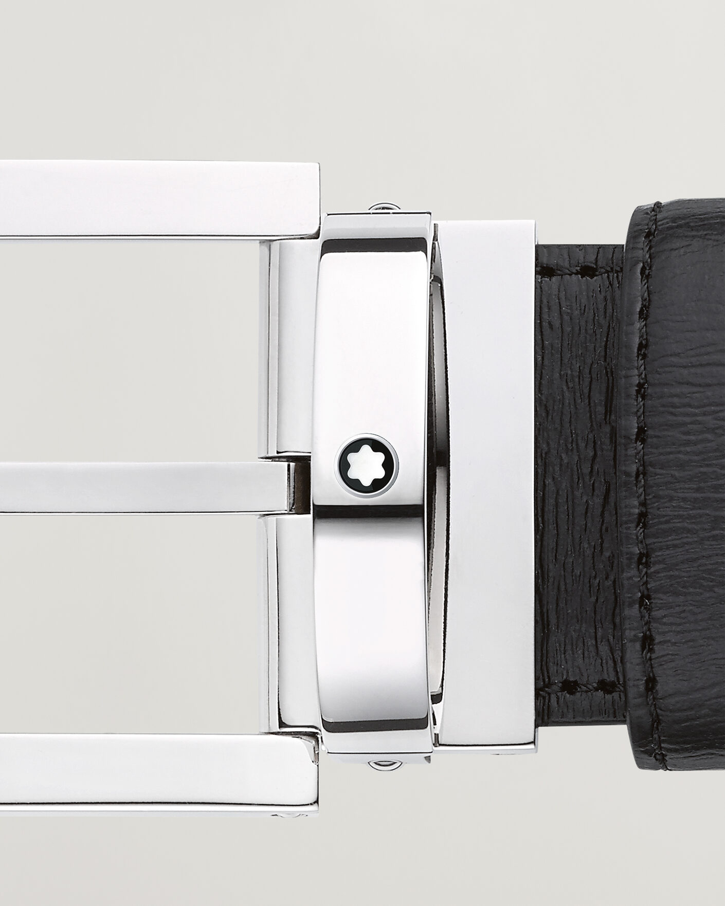 Hombres | Cinturones | Montblanc | Rectangular 35mm Leather Belt Black