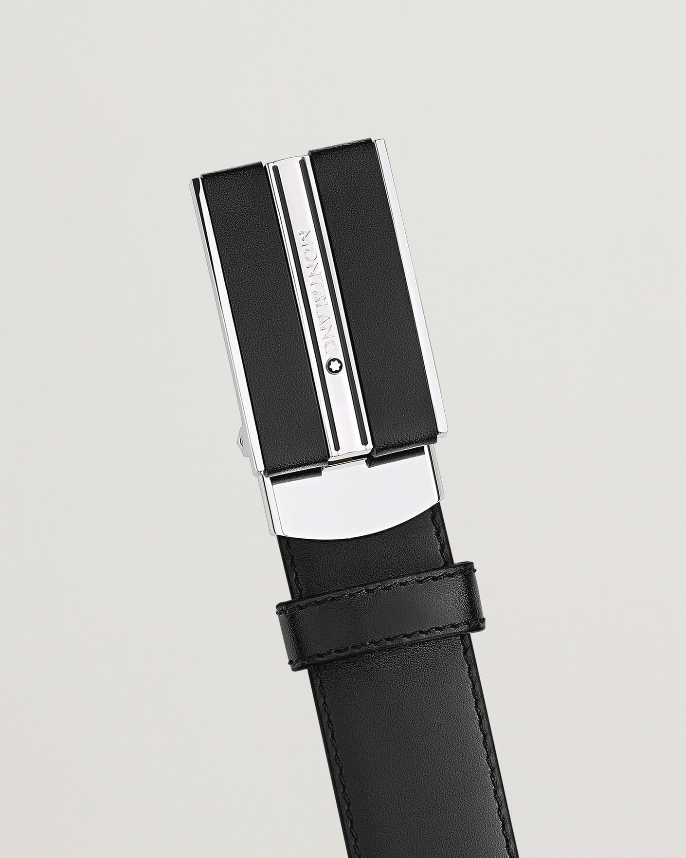 Hombres | Cinturones | Montblanc | Plate 30mm Leather Belt Black