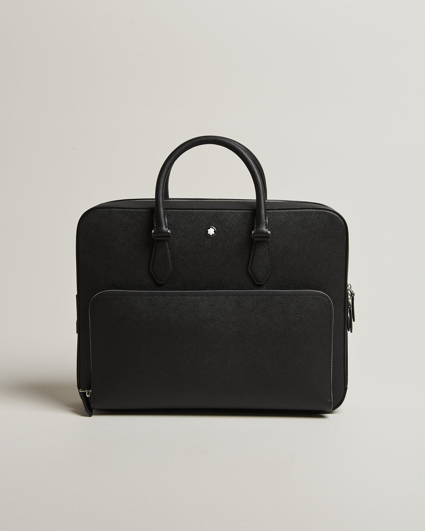 Hombres | Bolsos | Montblanc | Medium Sartorial Leather Briefcase with Pocket Black