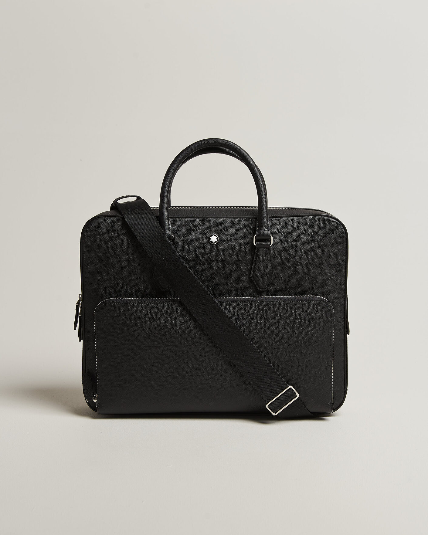 Hombres | Bolsos | Montblanc | Medium Sartorial Leather Briefcase with Pocket Black
