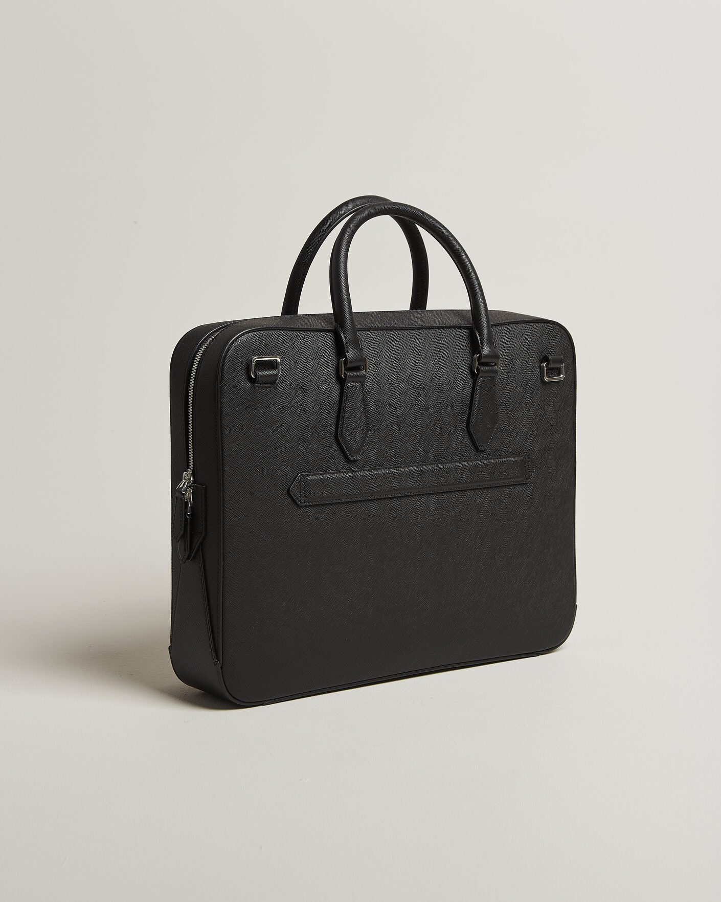 Hombres | Bolsos | Montblanc | Medium Sartorial Leather Briefcase with Pocket Black
