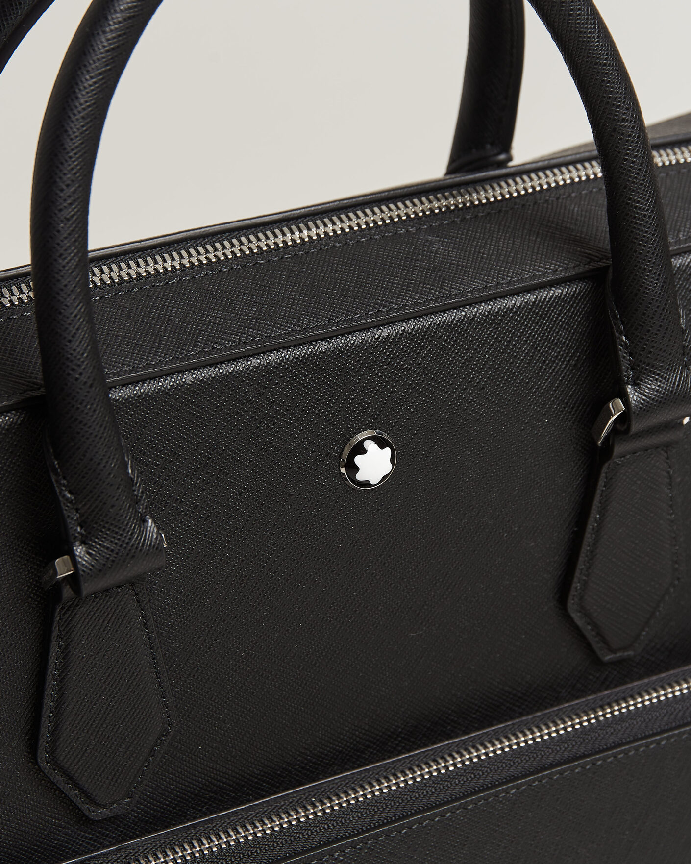 Hombres | Bolsos | Montblanc | Medium Sartorial Leather Briefcase with Pocket Black