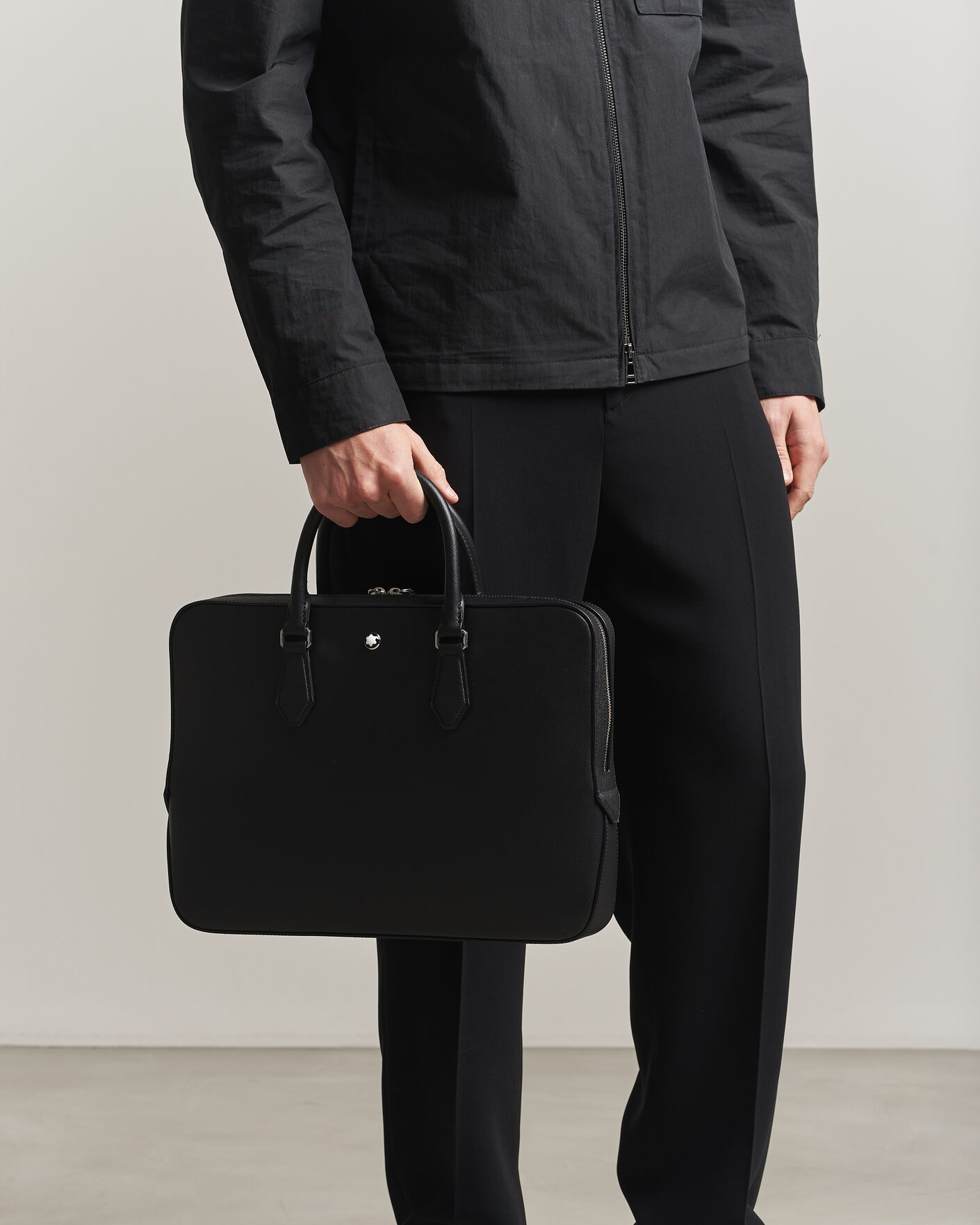 Hombres | Bolsos | Montblanc | Thin Sartorial Leather Briefcase Black