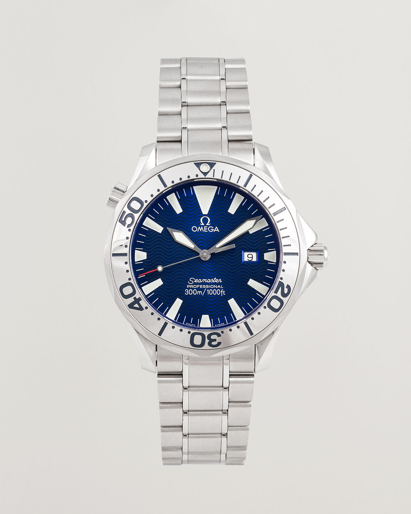 Hombres | Pre-Owned & Vintage Watches | Omega Pre-Owned | Seamaster 300M Electric Blue 