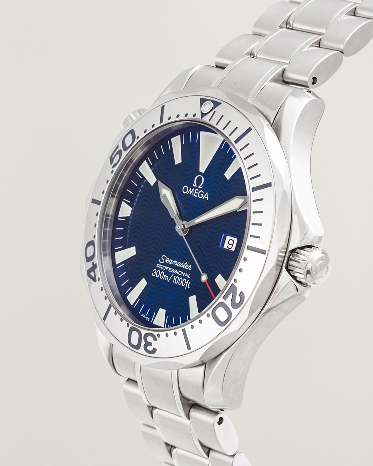 Hombres | Pre-Owned & Vintage Watches | Omega Pre-Owned | Seamaster 300M Electric Blue 