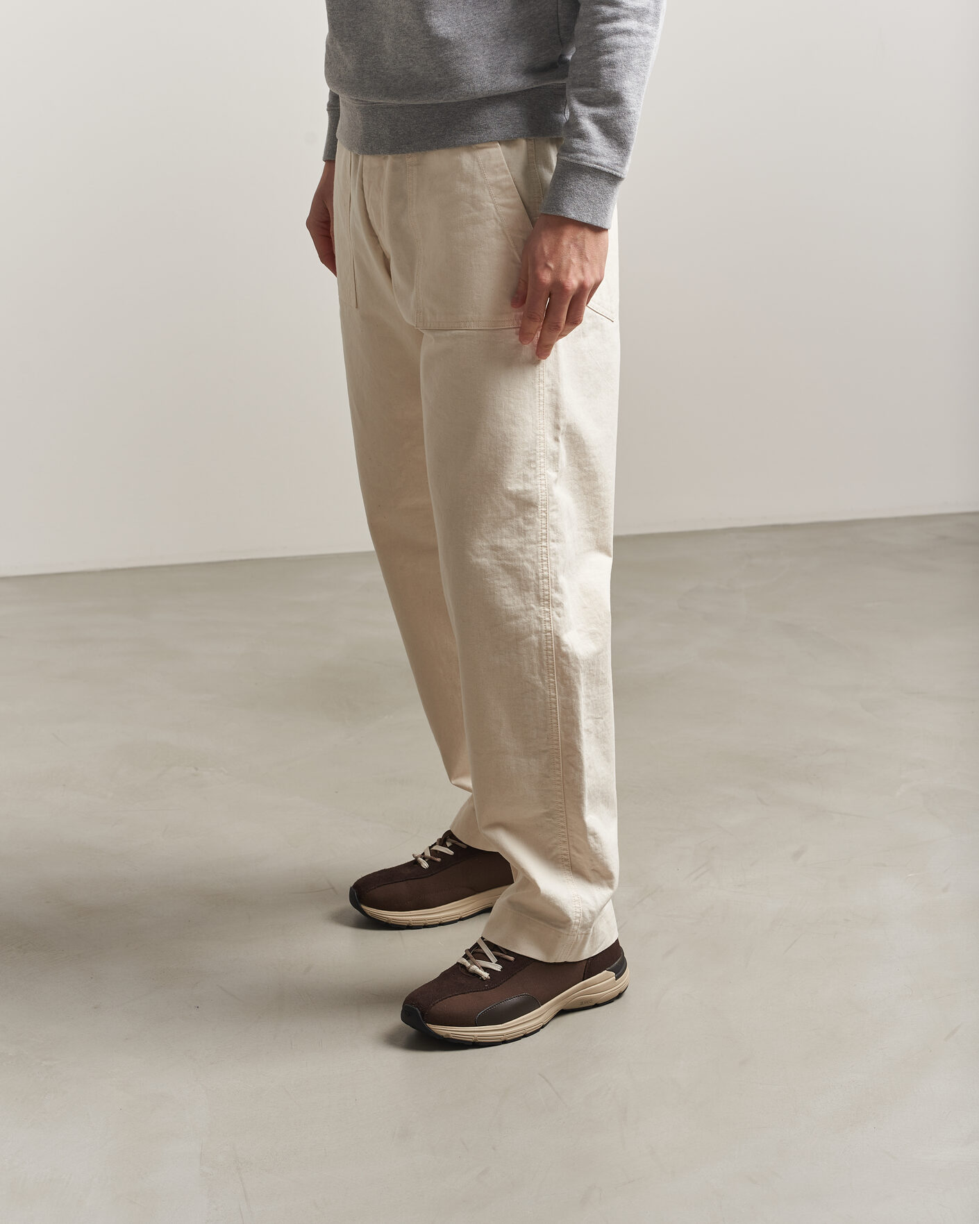 Hombres | Zapatillas | Stepney Workers Club | Legion Suede Twill Sneaker Dark Brown